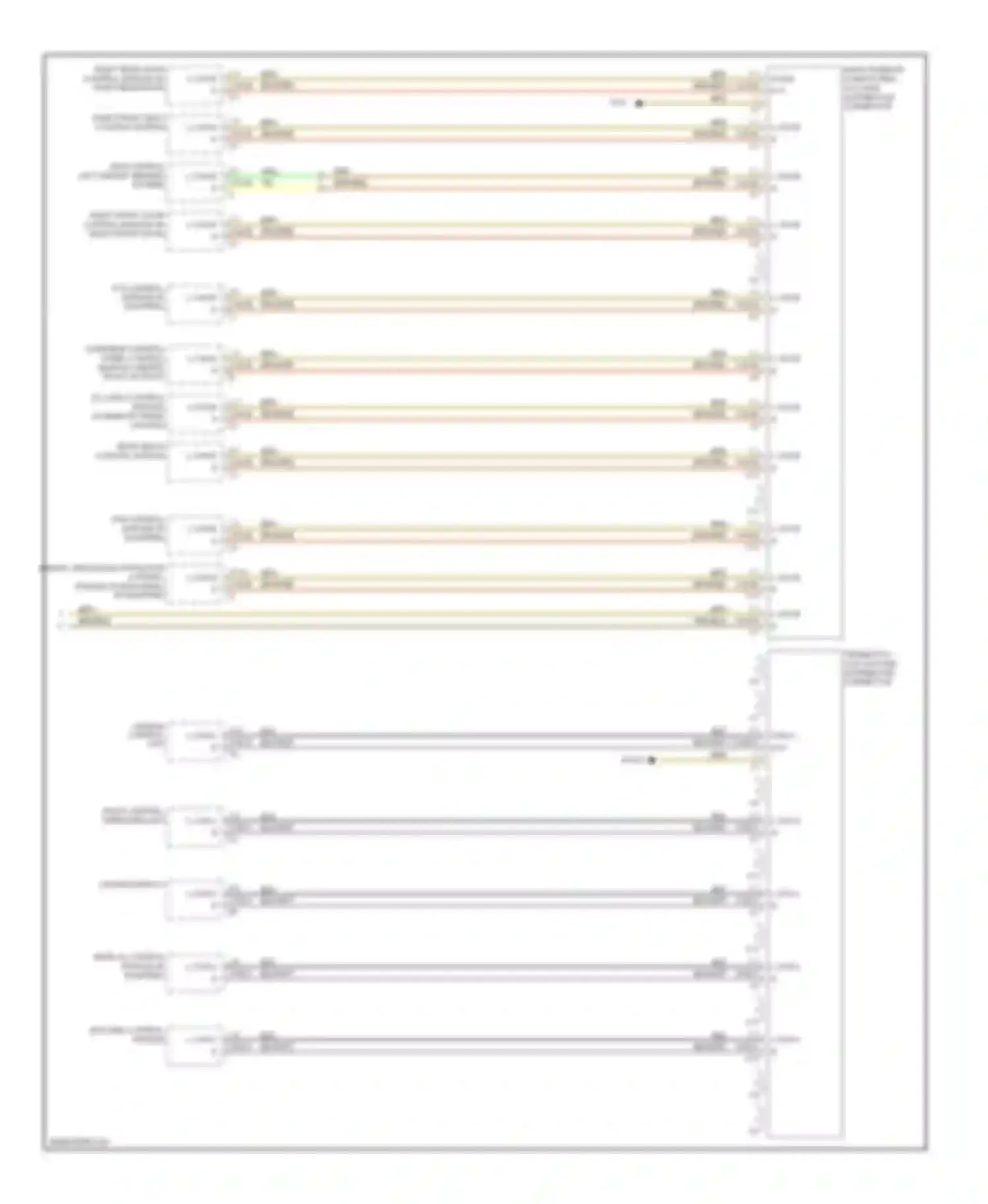 S-class Mercedes-Benz W221 (2005-2009): High/low bus circuit (4 of 4)