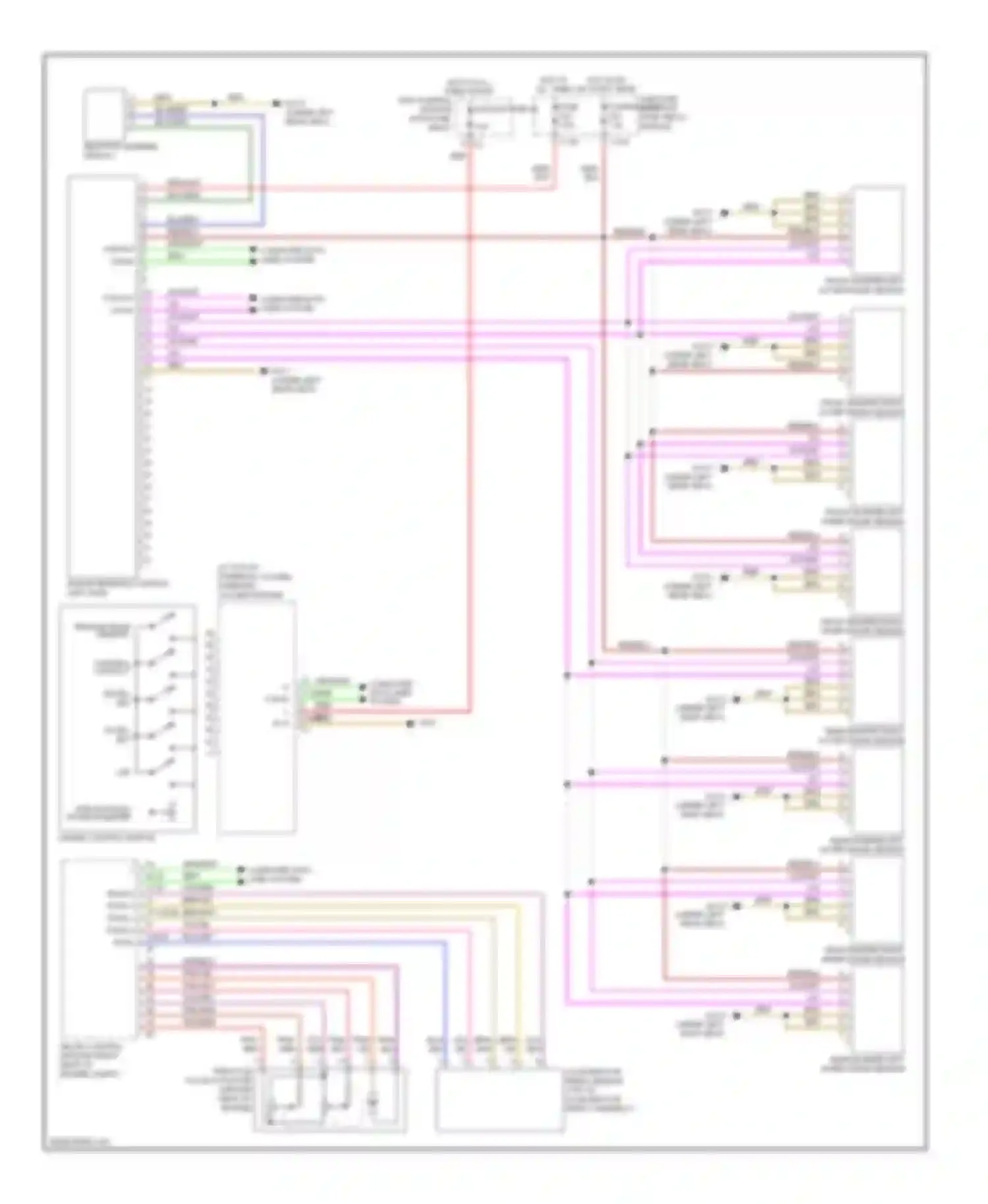 S-class Mercedes-Benz W221 (2005-2009): Cruise control circuit