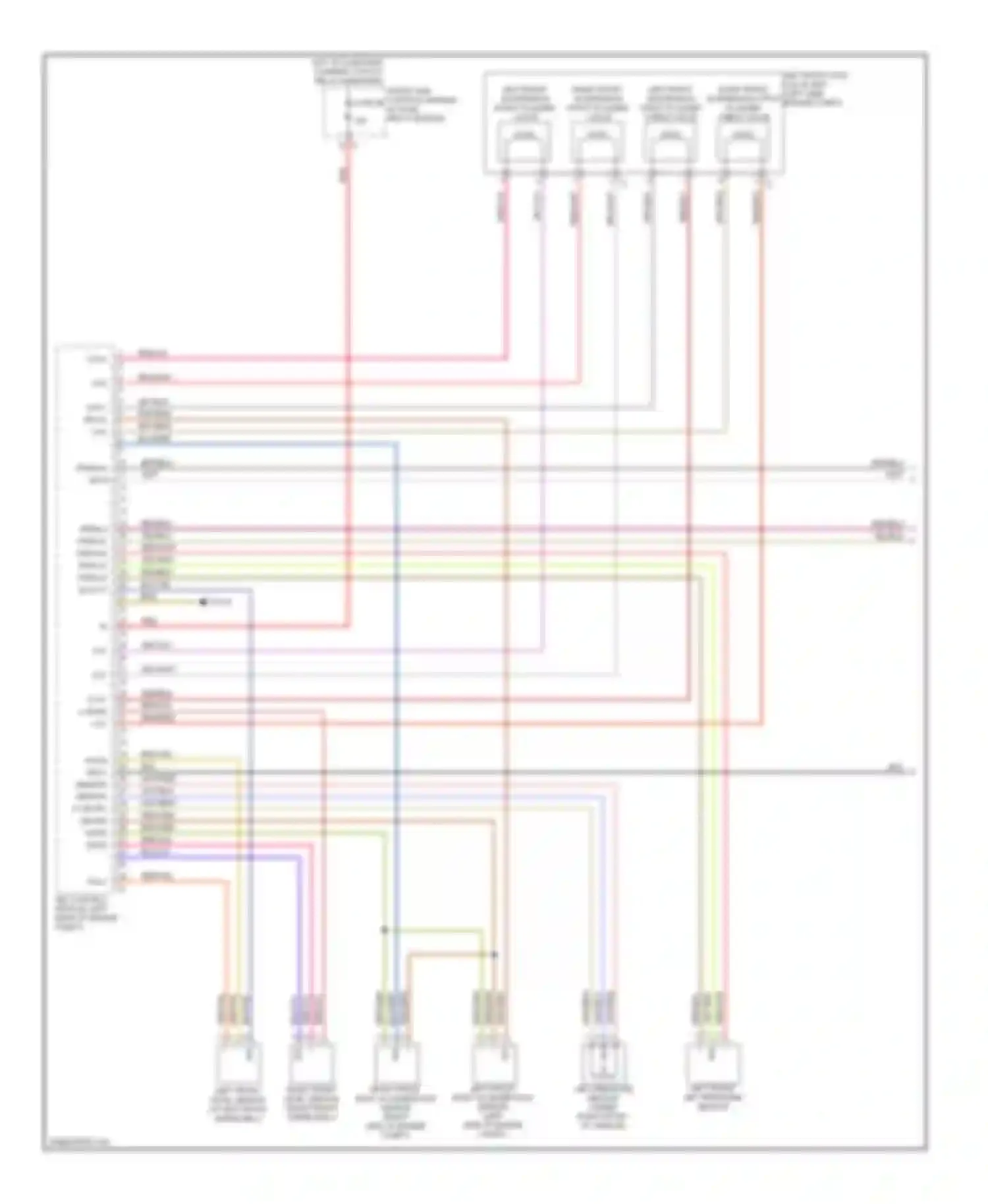 S-class Mercedes-Benz W221 (2005-2009): Active body control circuit (1 of 2)