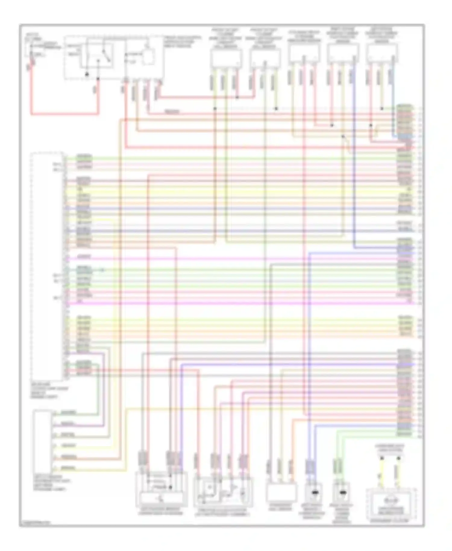 S-class Mercedes-Benz W221 (2005-2009): Wiring diagram engine performance 5.5l (1 of 5)