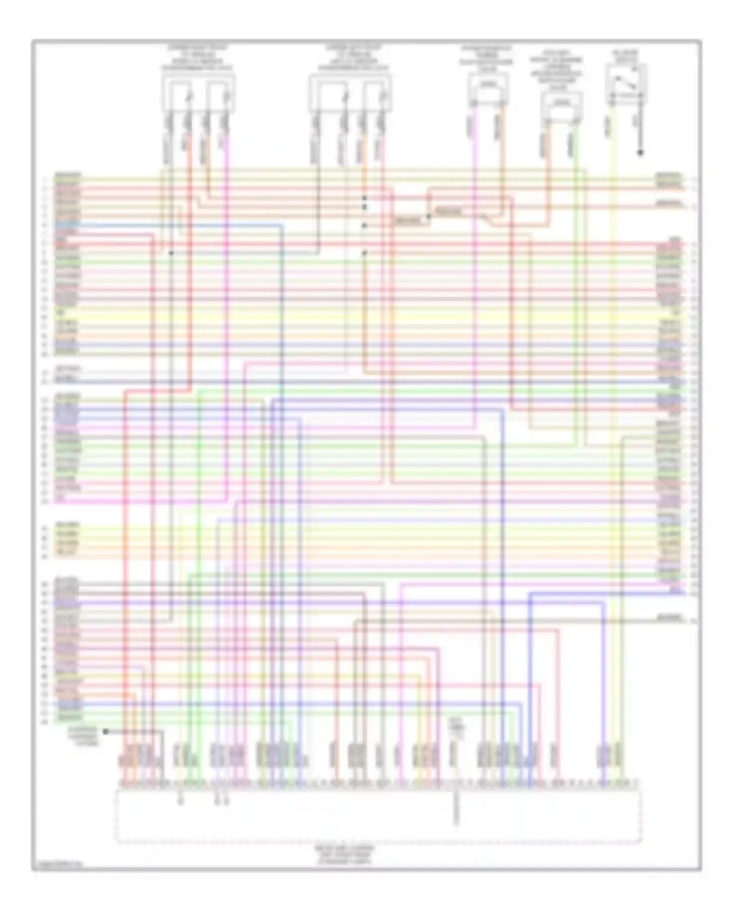 S-class Mercedes-Benz W221 (2005-2009): Wiring diagram engine performance 5.5l (2 of 5)