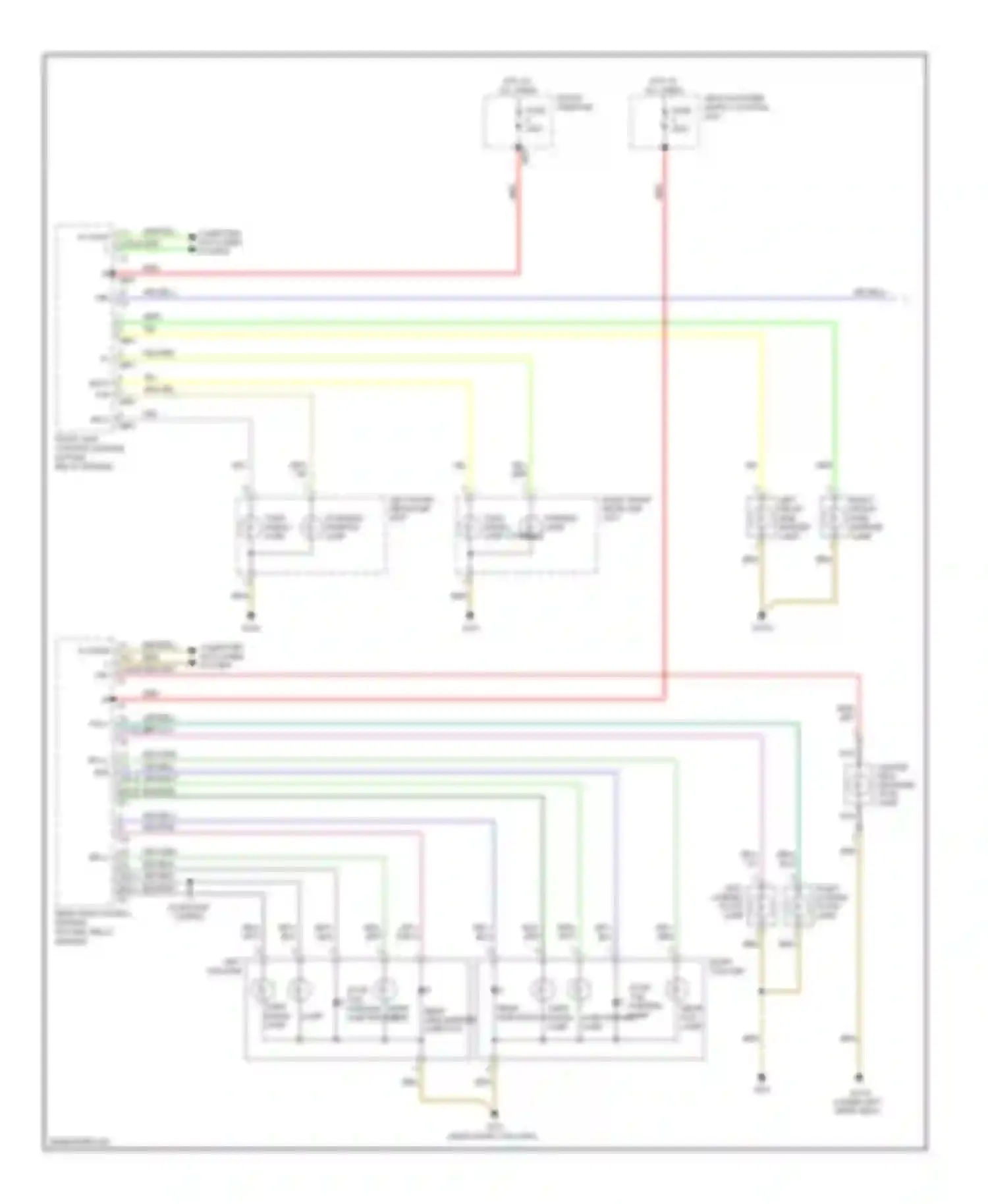 S-class Mercedes-Benz W221 (2005-2009): Exterior lamps circuit (1 of 2)
