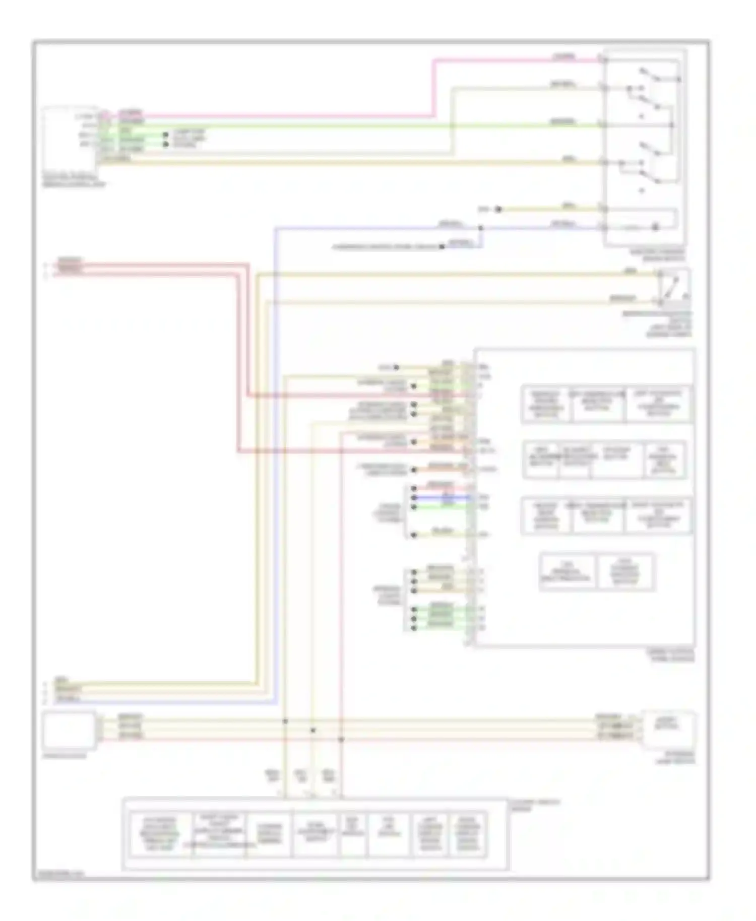 S-class Mercedes-Benz W221 (2005-2009): Instrument cluster circuit (2 of 2)