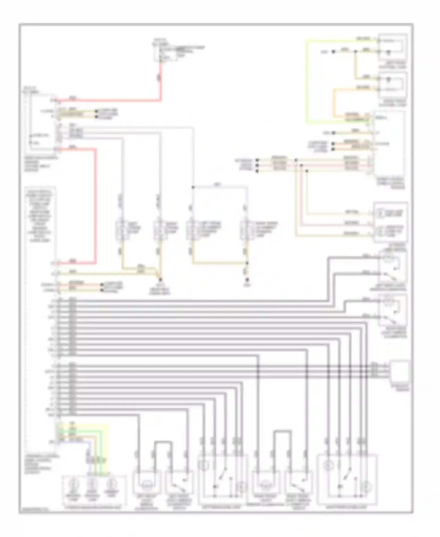 S-class Mercedes-Benz W221 (2005-2009): Interior lights circuit (1 of 3)