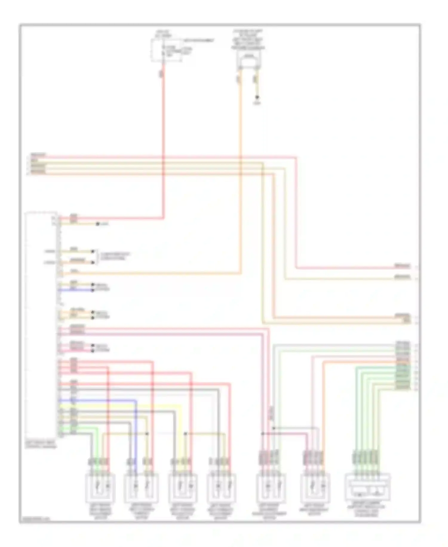 S-class Mercedes-Benz W221 (2005-2009): Driver"s memory seat circuit (3 of 4)