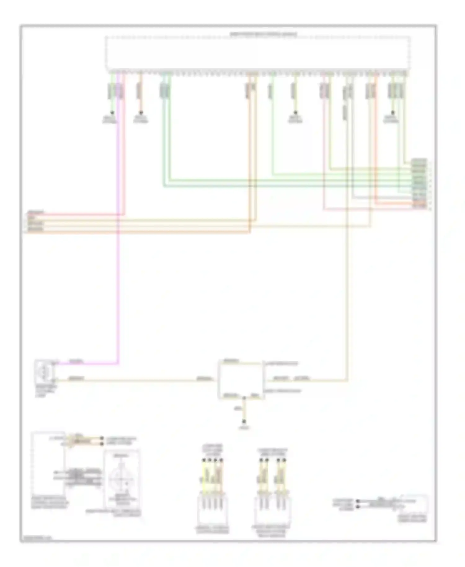 S-class Mercedes-Benz W221 (2005-2009): Passenger"s memory seat circuit (3 of 4)