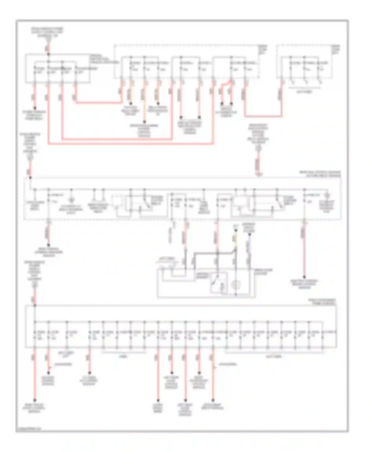 S-class Mercedes-Benz W221 (2005-2009): Power distribution circuit (2 of 4)