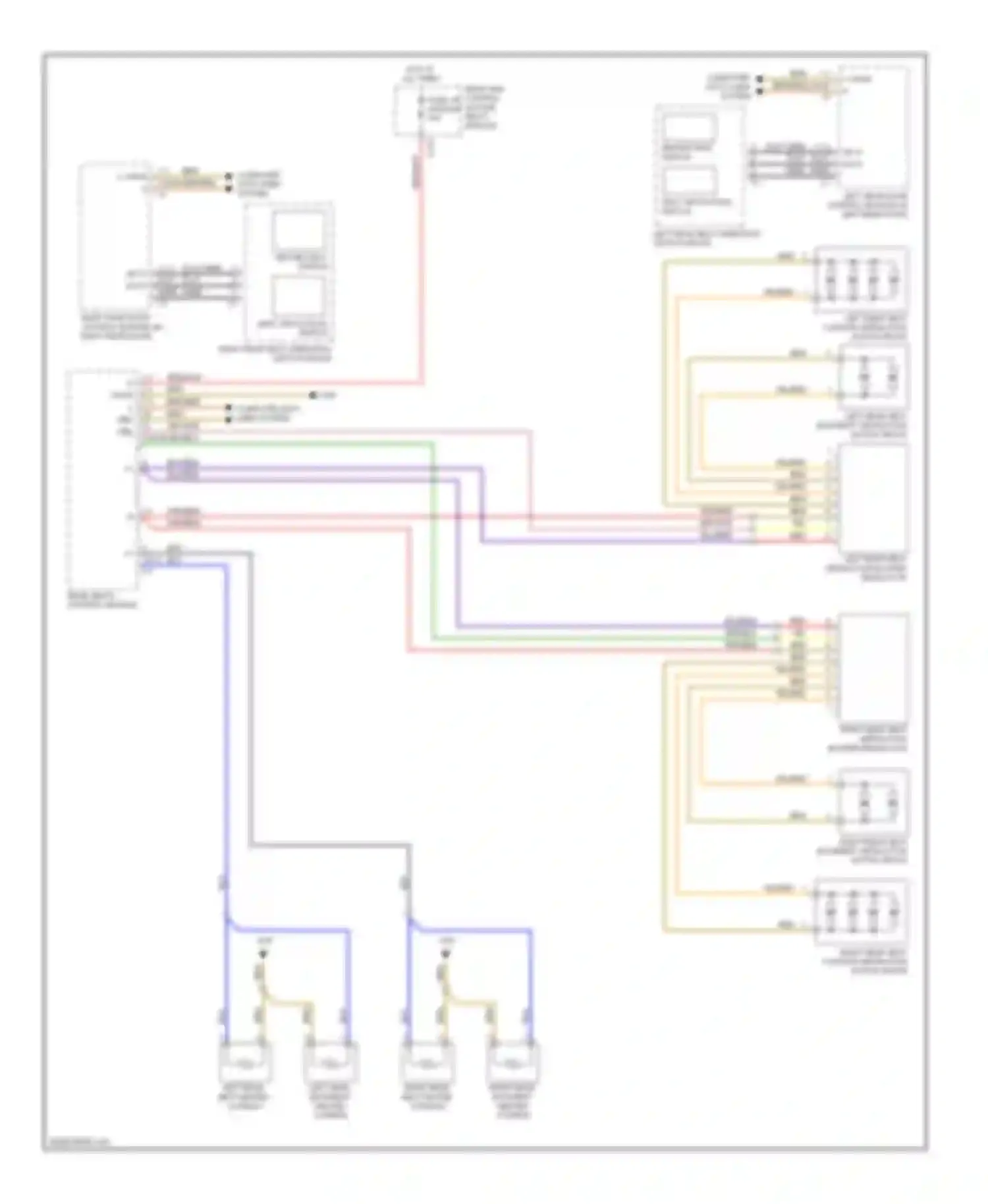 S-class Mercedes-Benz W221 (2005-2009): Rear ventilation & heated seat circuit