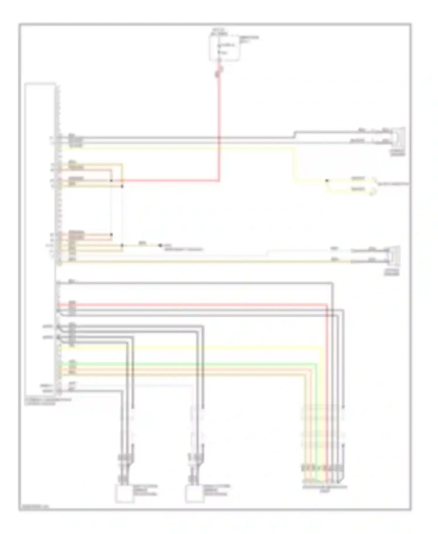 S-class Mercedes-Benz W221 (2005-2009): Intercom control module circuit