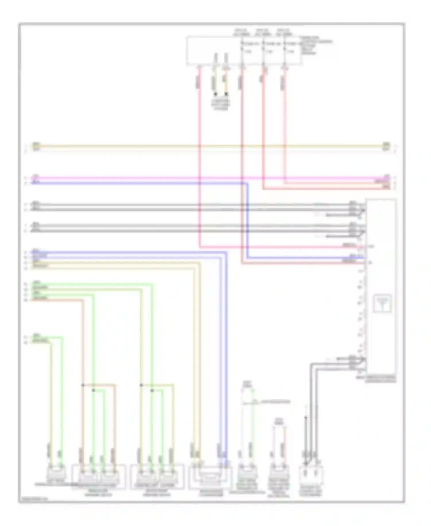 S-class Mercedes-Benz W221 (2005-2009): Radio circuit (2 of 3)