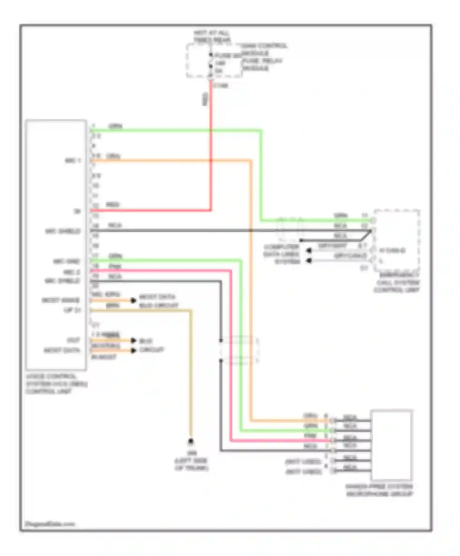S-class Mercedes-Benz W221 (2005-2009): Voice activation circuit