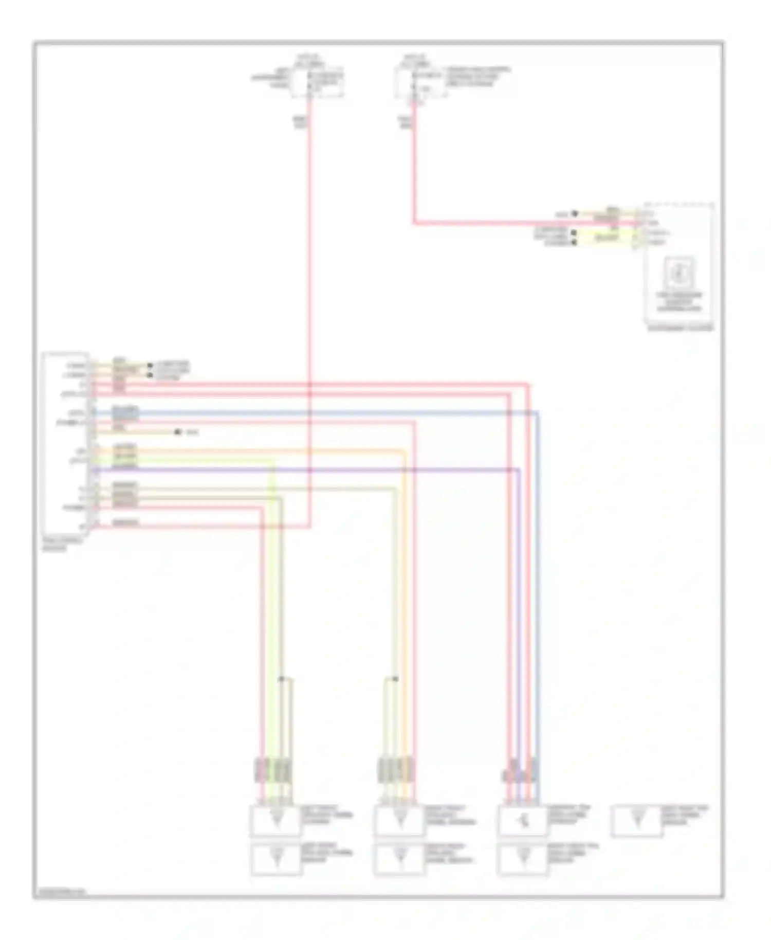 S-class Mercedes-Benz W221 (2005-2009): Tire pressure monitoring circuit