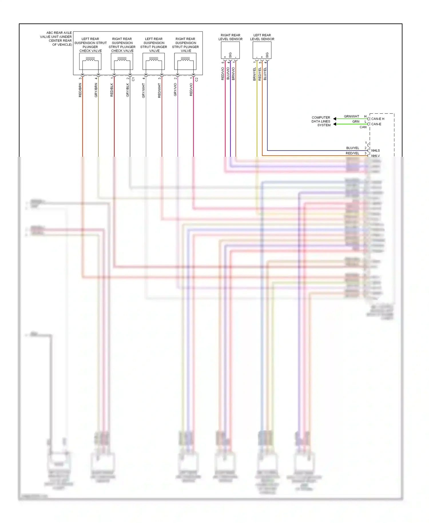 Mercedes-Benz S-class W221 (2005-2009) computer data lines system wiring diagram  (11 of 76)