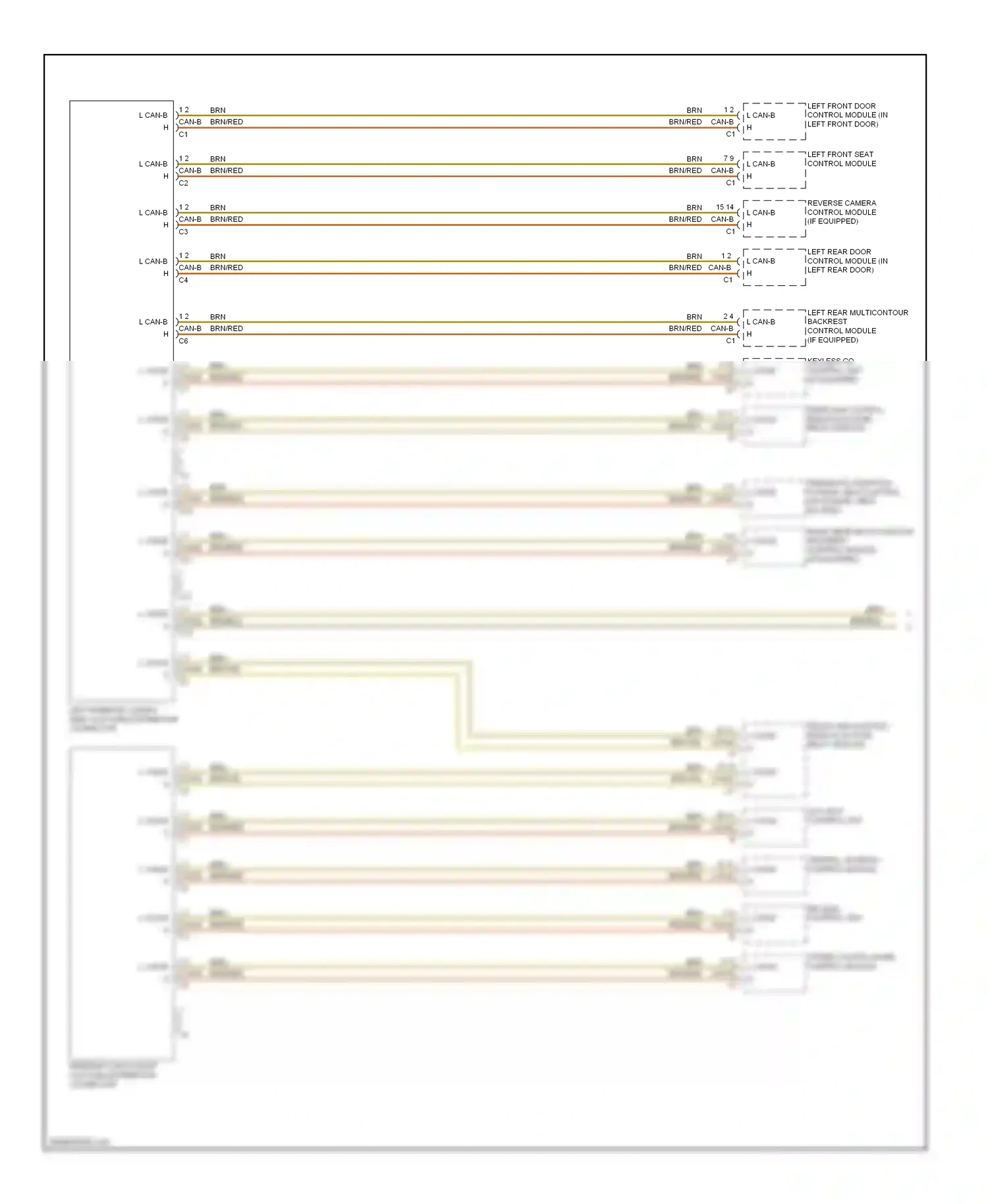 Mercedes-Benz S-class W221 (2005-2009) upper control panel control module wiring diagram  (5 of 7)