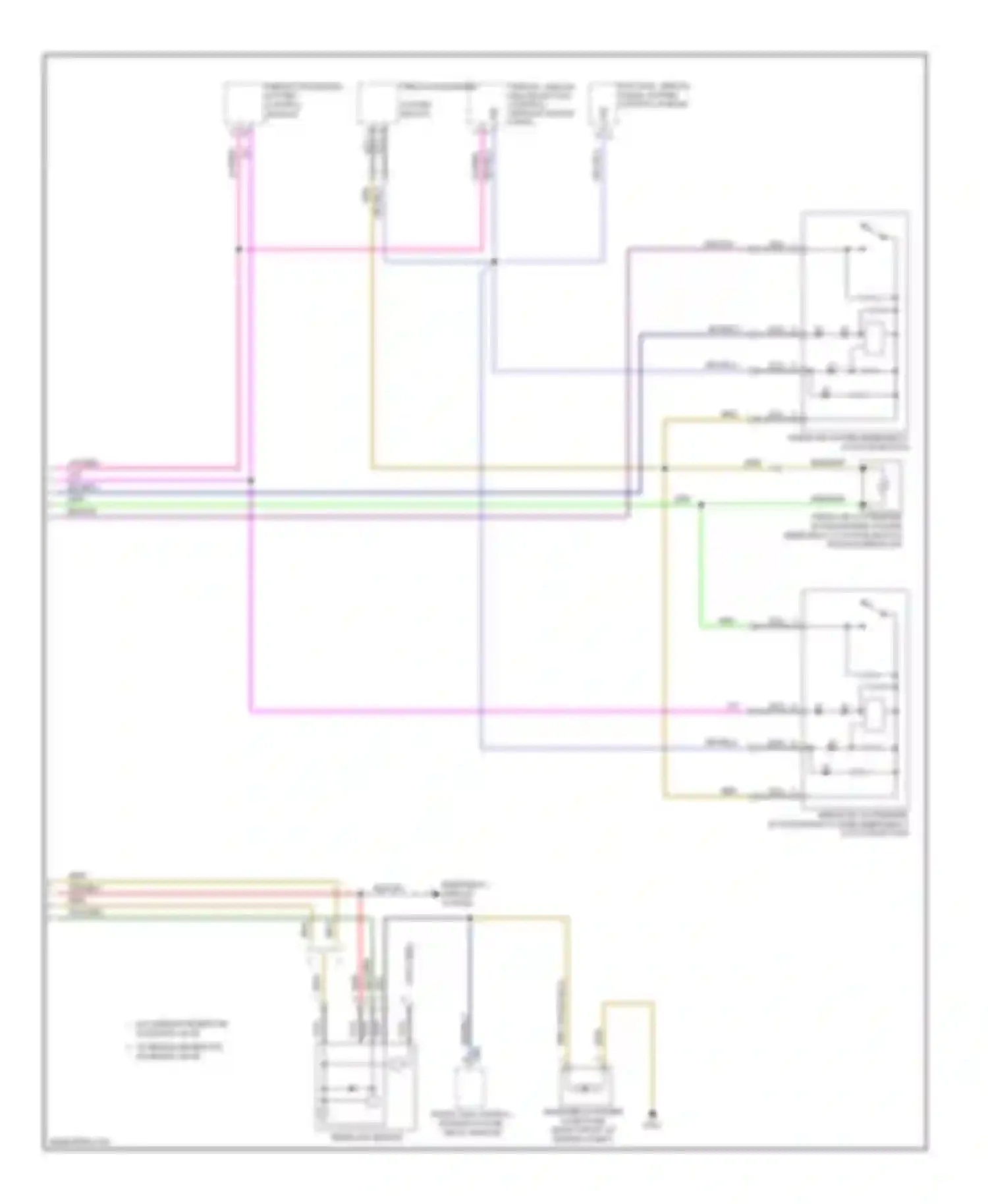 S-class AMG Mercedes-Benz W221 (2006-2009): Fresh air emergency system circuit (2 of 2)