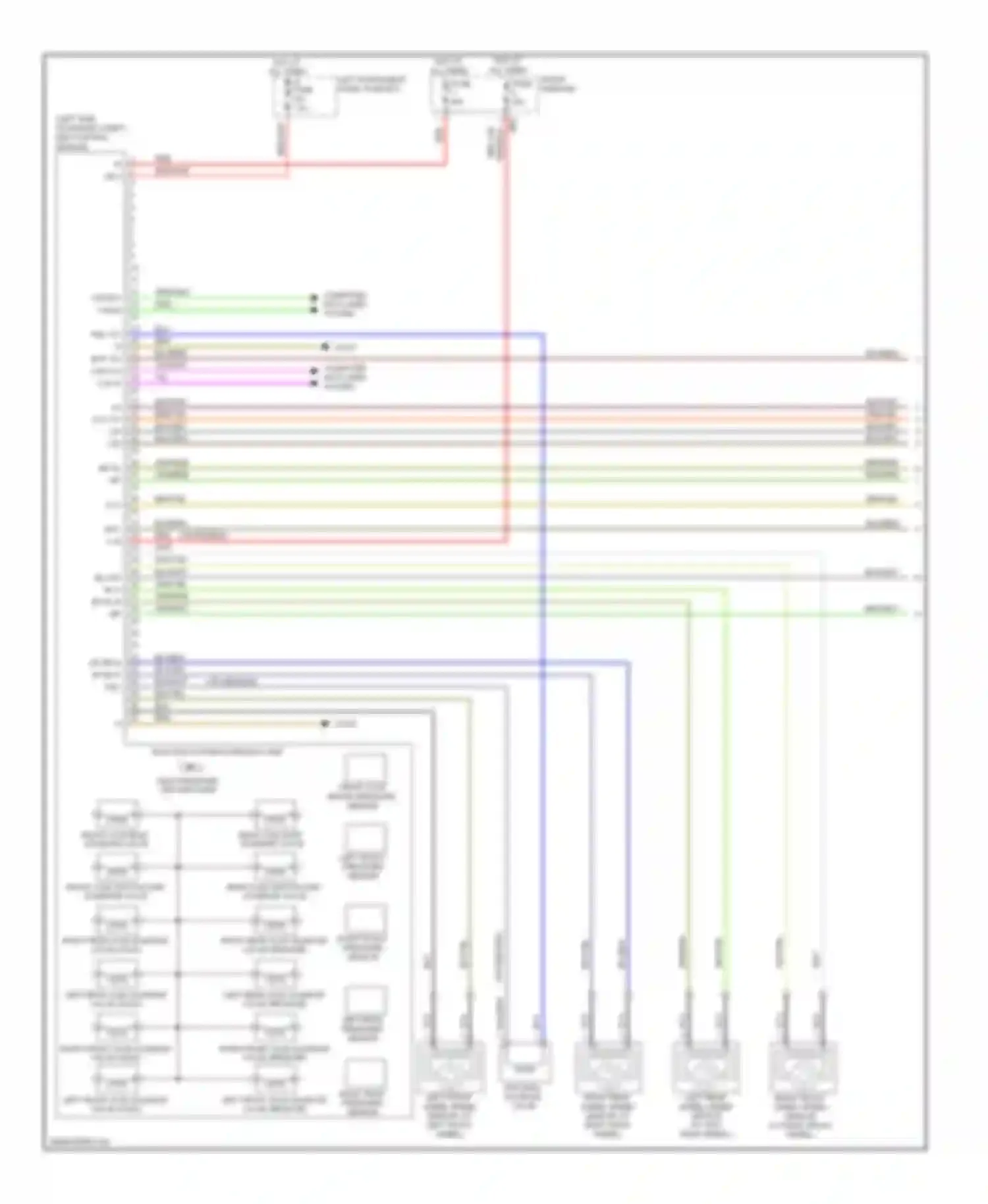 S-class AMG Mercedes-Benz W221 (2006-2009): Anti-lock brakes circuit (1 of 2)