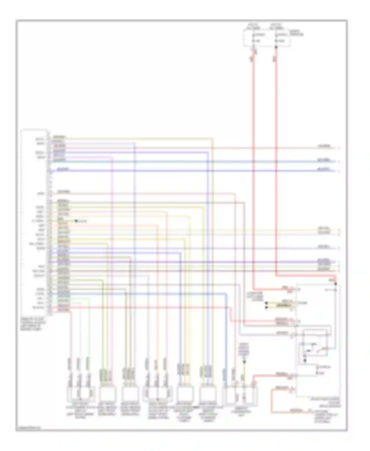 S-class AMG Mercedes-Benz W221 (2006-2009): Electronic suspension circuit (1 of 2)