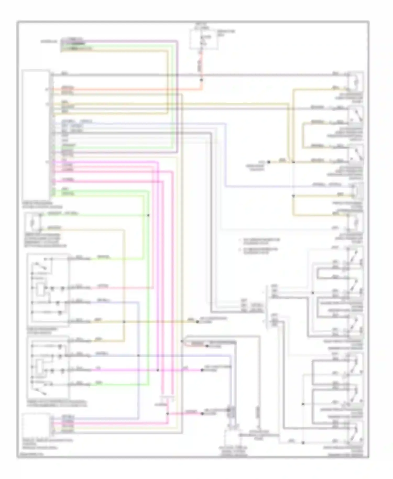 S-class AMG Mercedes-Benz W221 (2006-2009): Fire suppression circuit