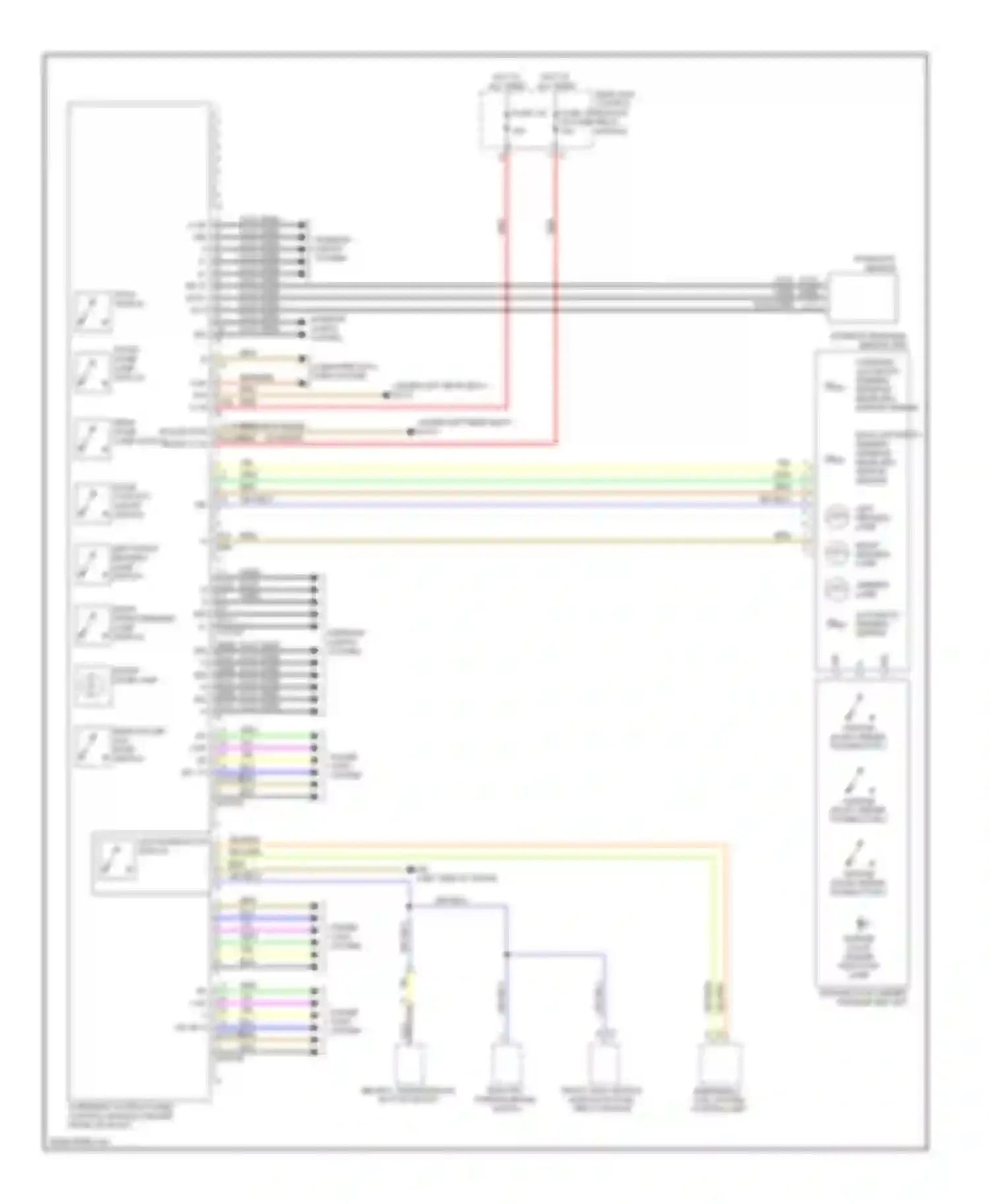 S-class AMG Mercedes-Benz W221 (2006-2009): Overhead console circuit