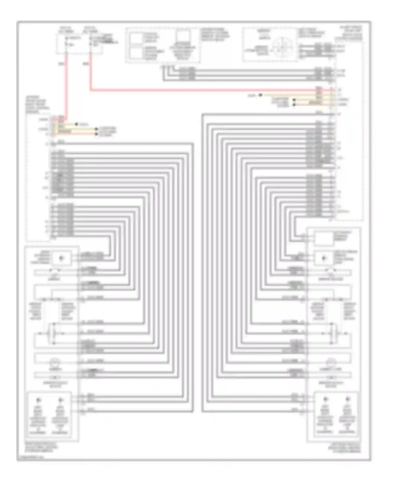 S-class AMG Mercedes-Benz W221 (2006-2009): Memory mirrors circuit