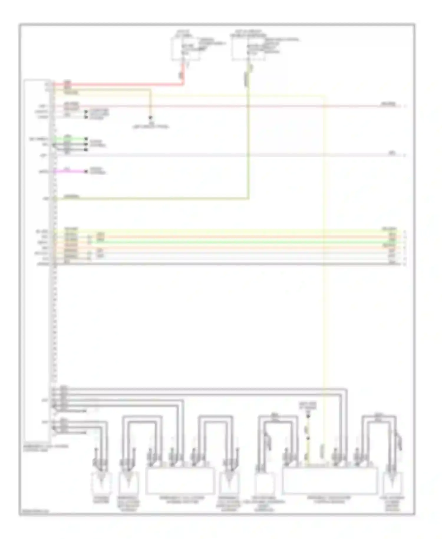 S-class AMG Mercedes-Benz W221 (2006-2009): Emergency call circuit (1 of 2)