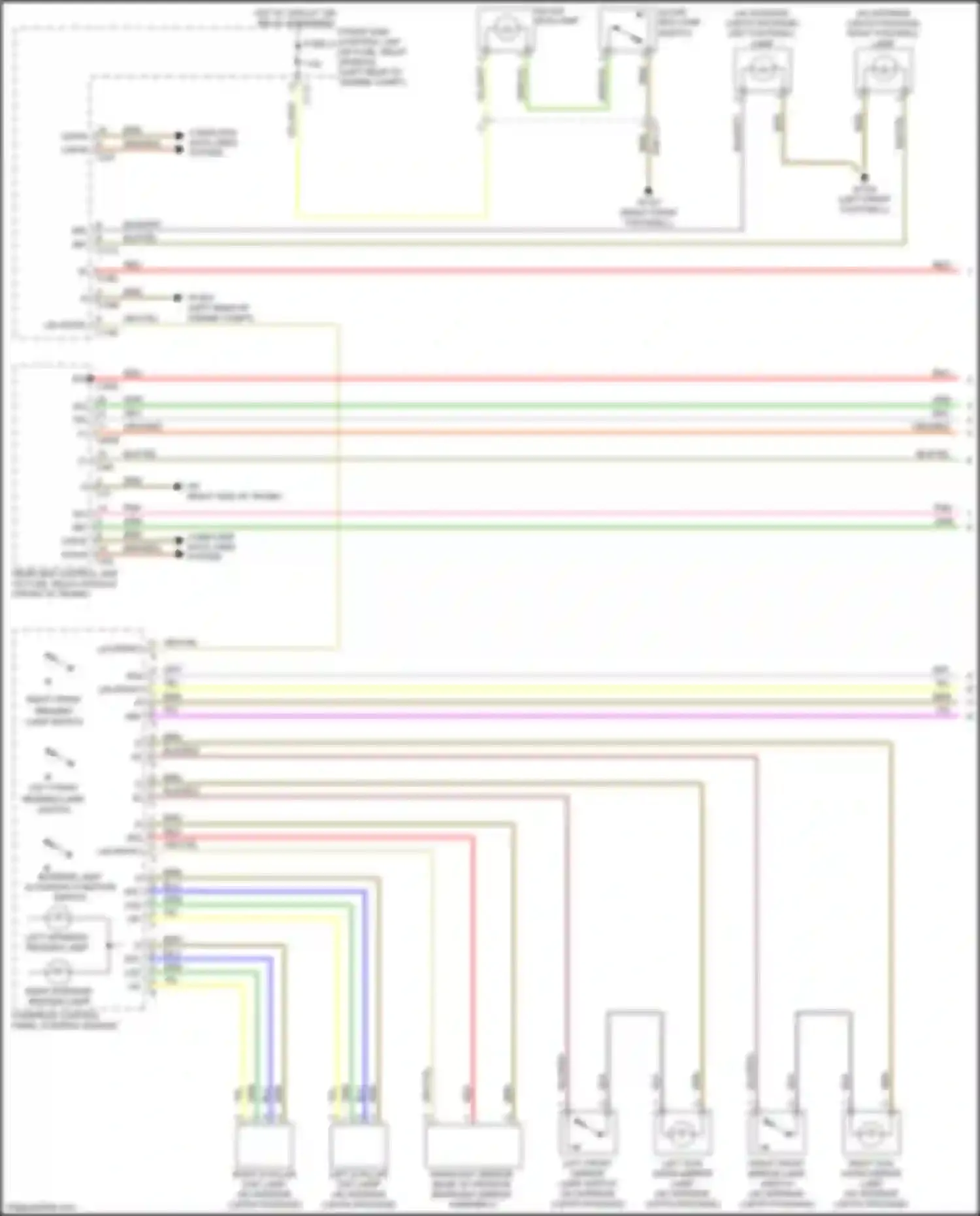 SLK-class AMG Mercedes-Benz R172 (2011-2016): Courtesy lamps circuit (1 of 2)