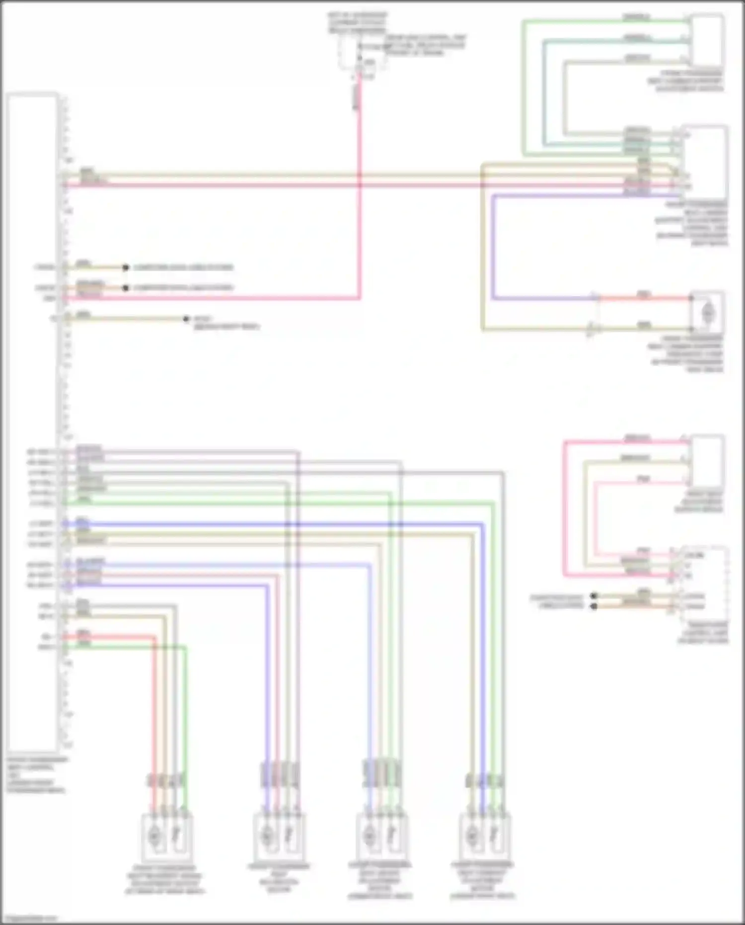 SLK-class AMG Mercedes-Benz R172 (2011-2016): Passenger"s memory seat circuit