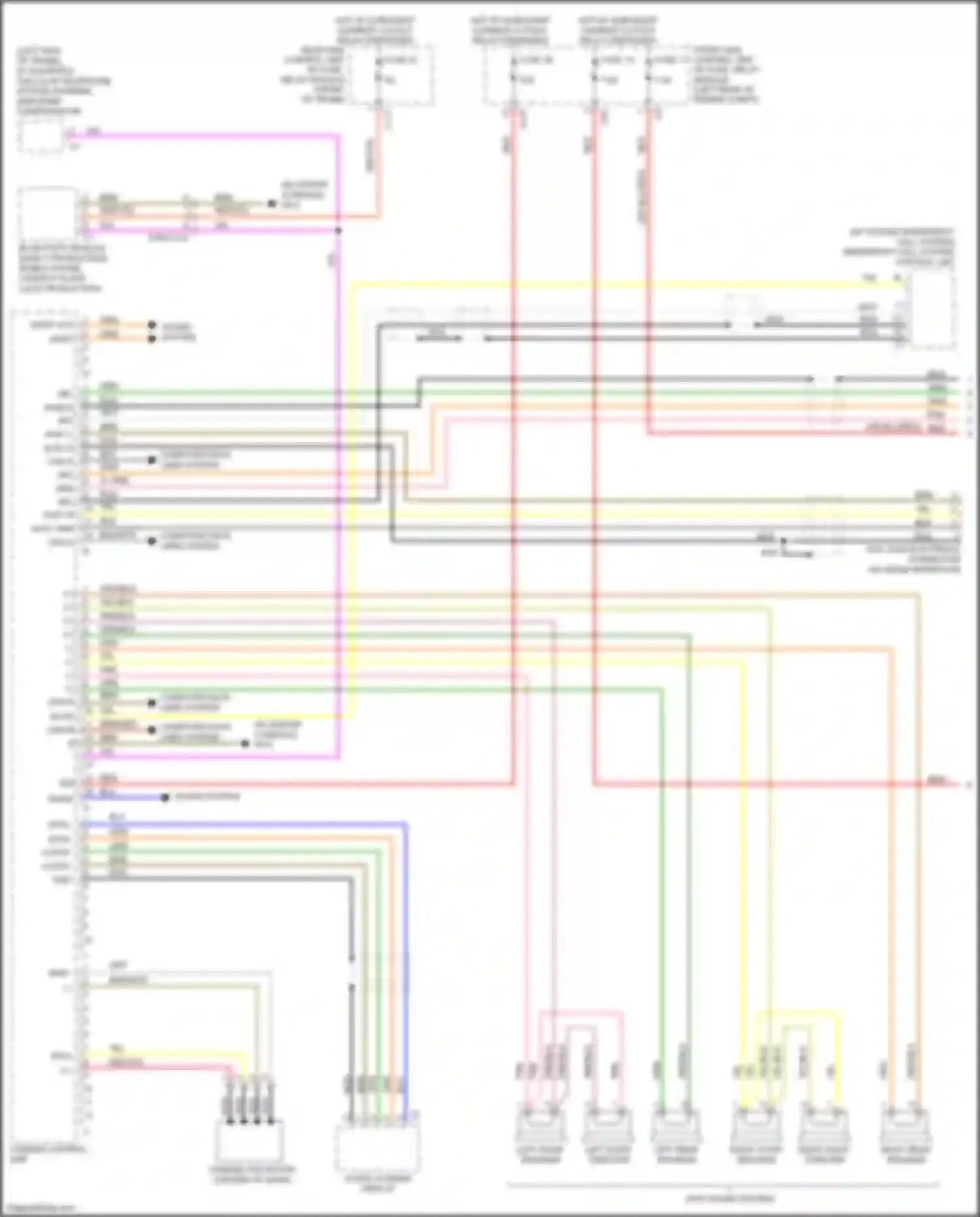 SLK-class AMG Mercedes-Benz R172 (2011-2016): Comand actuation circuit (1 of 2)