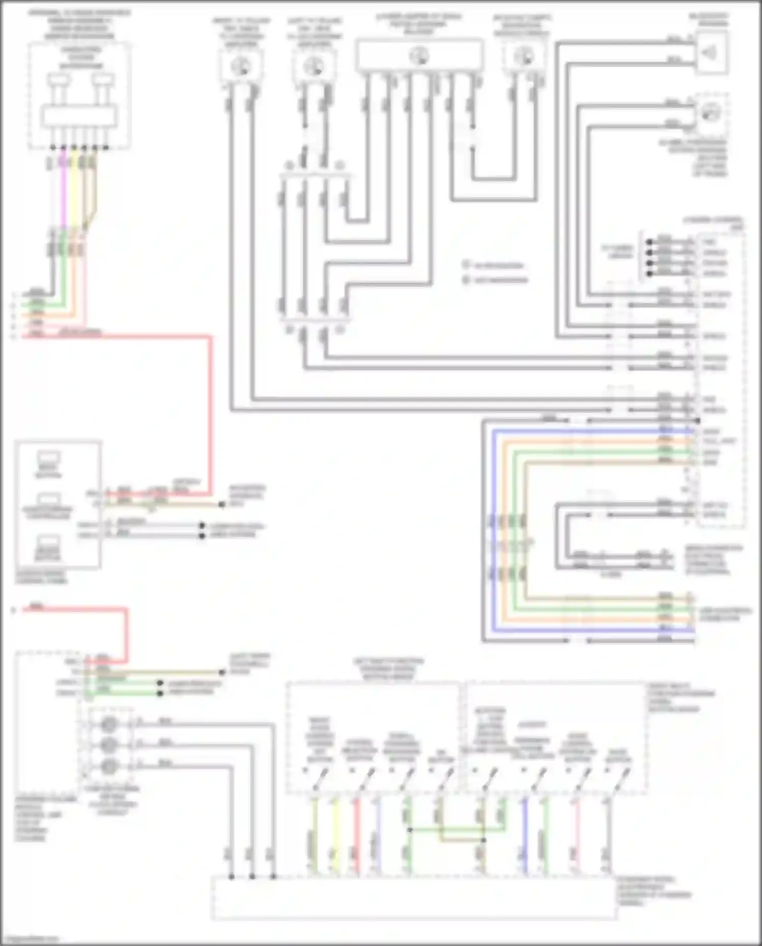 SLK-class AMG Mercedes-Benz R172 (2011-2016): Comand actuation circuit (2 of 2)