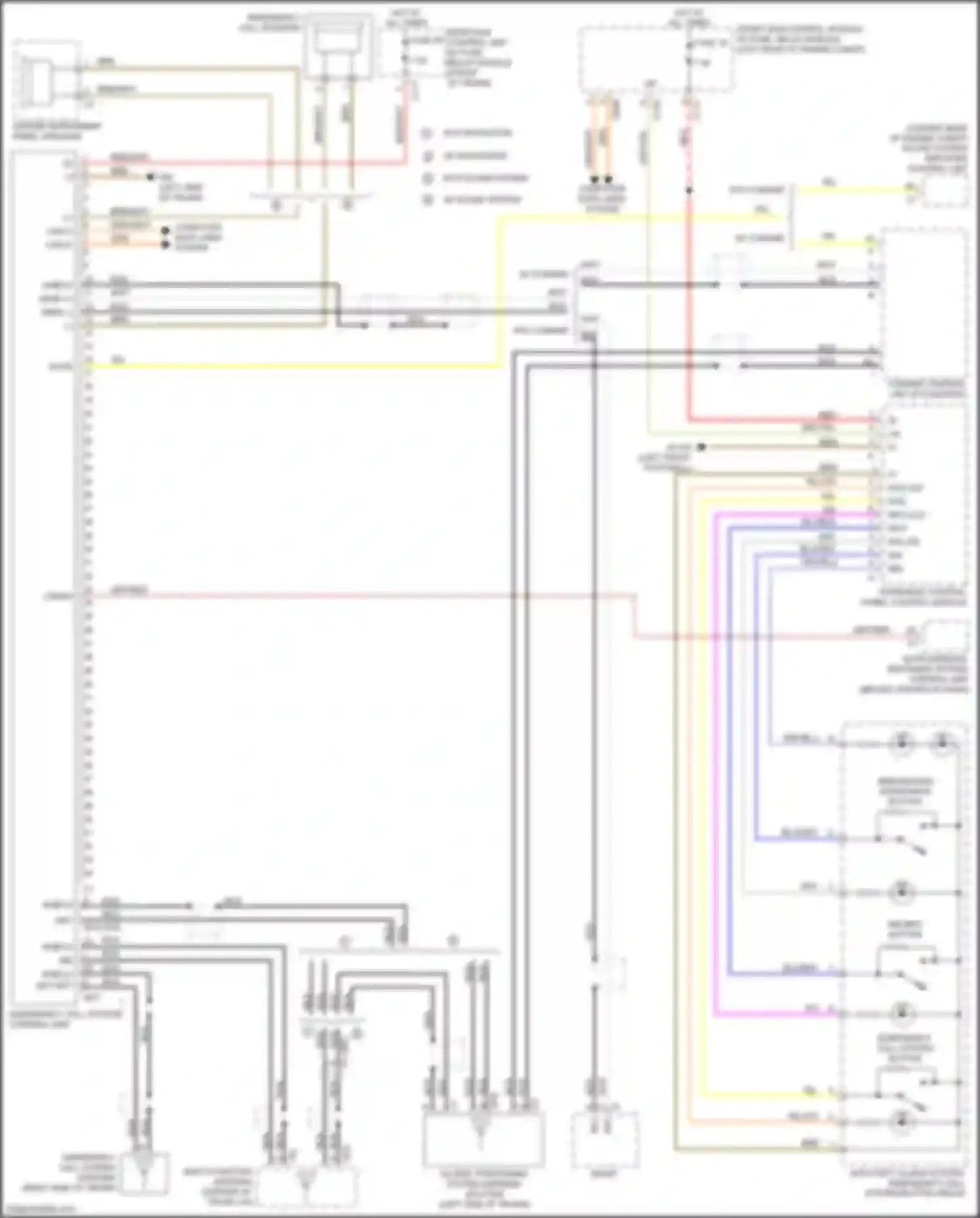 SLK-class AMG Mercedes-Benz R172 (2011-2016): Emergency call circuit