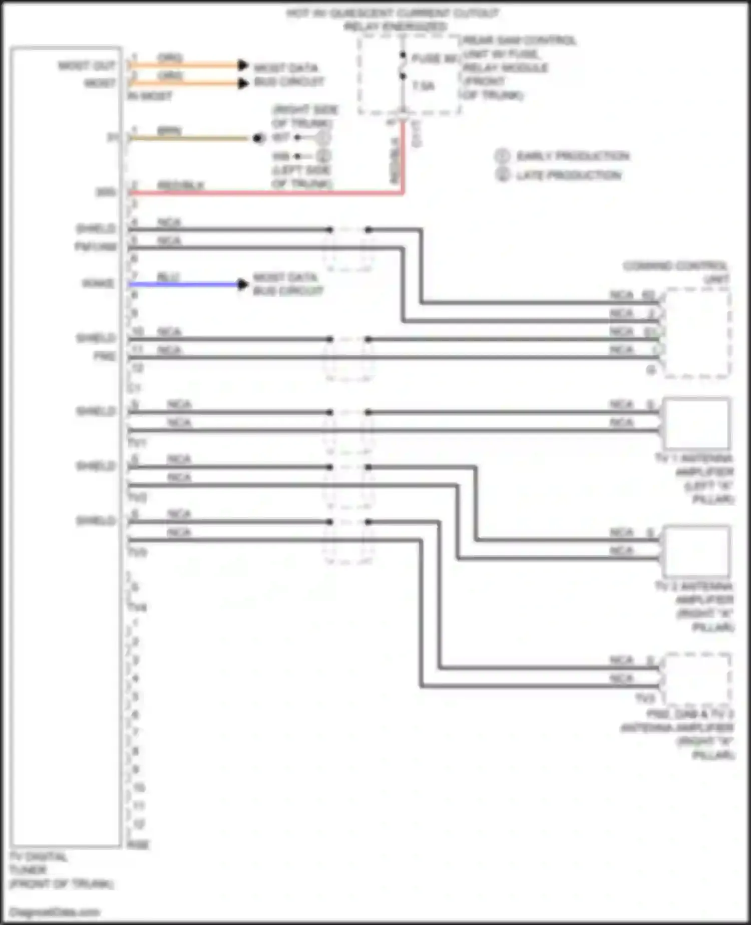 SLK-class AMG Mercedes-Benz R172 (2011-2016): Tv tuner circuit