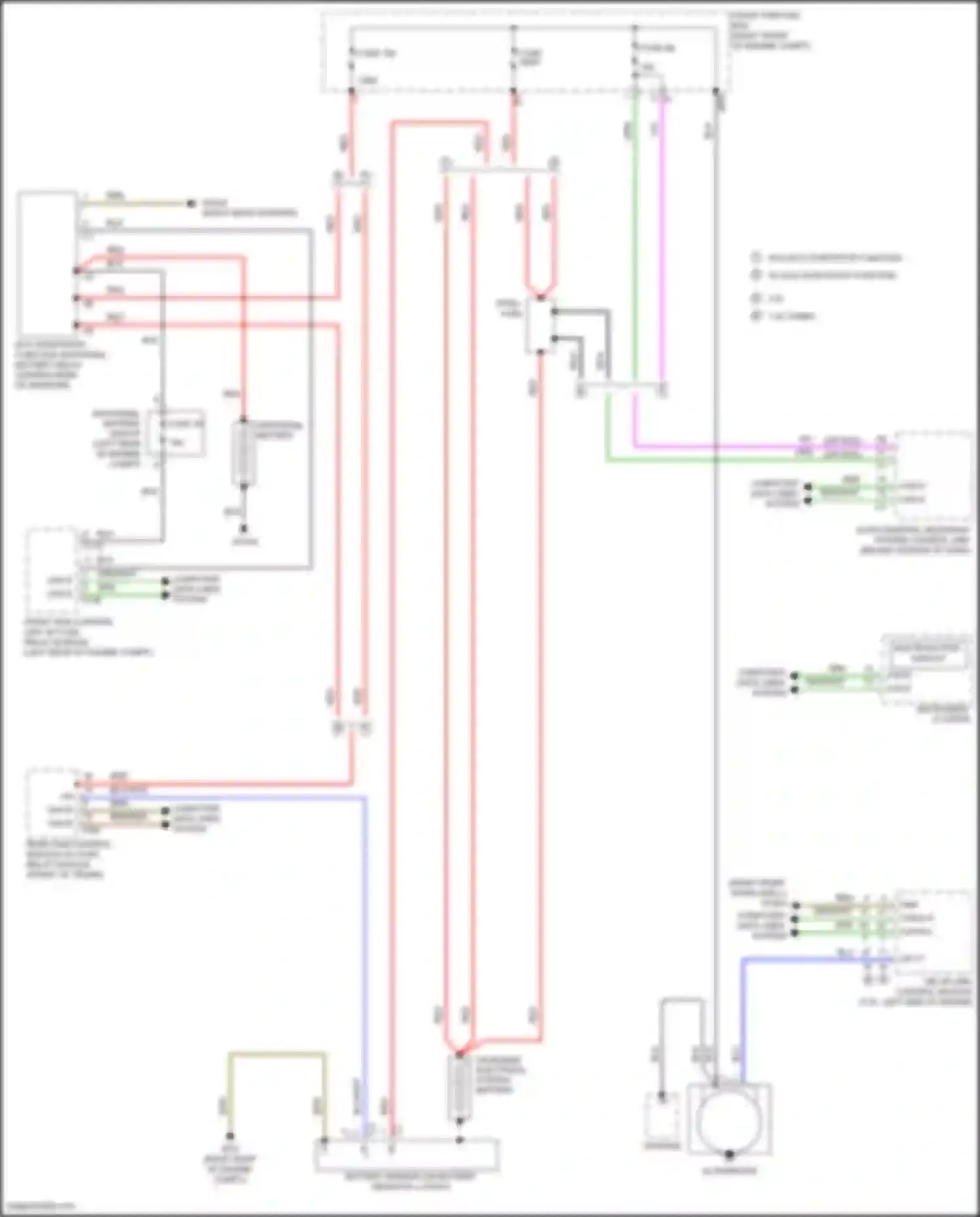 SLK-class AMG Mercedes-Benz R172 (2011-2016): Charging circuit