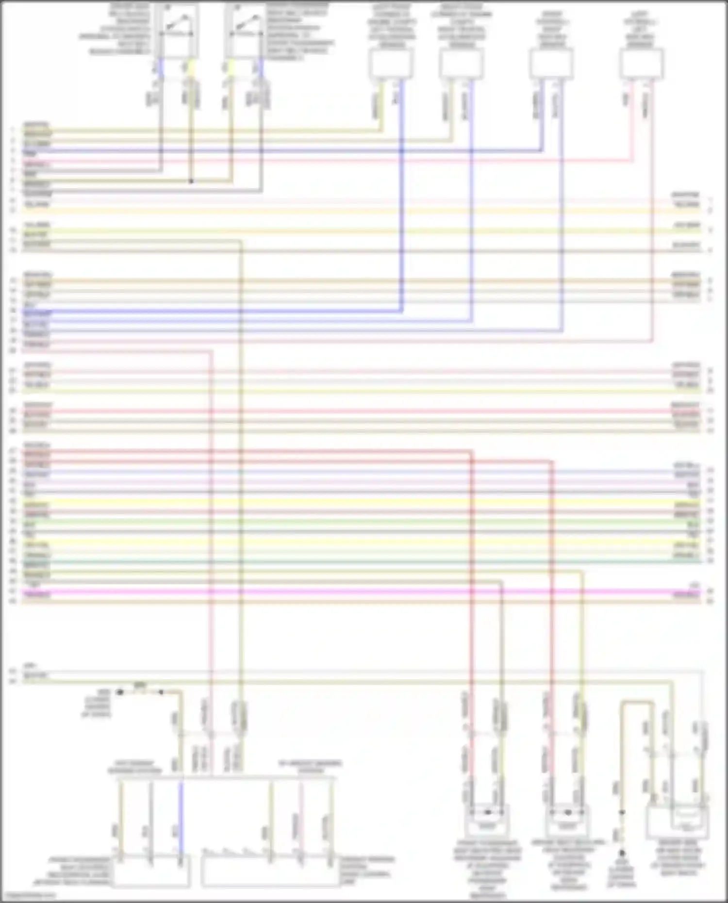 SLK-class AMG Mercedes-Benz R172 (2011-2016): Supplemental restraint circuit (2 of 4)