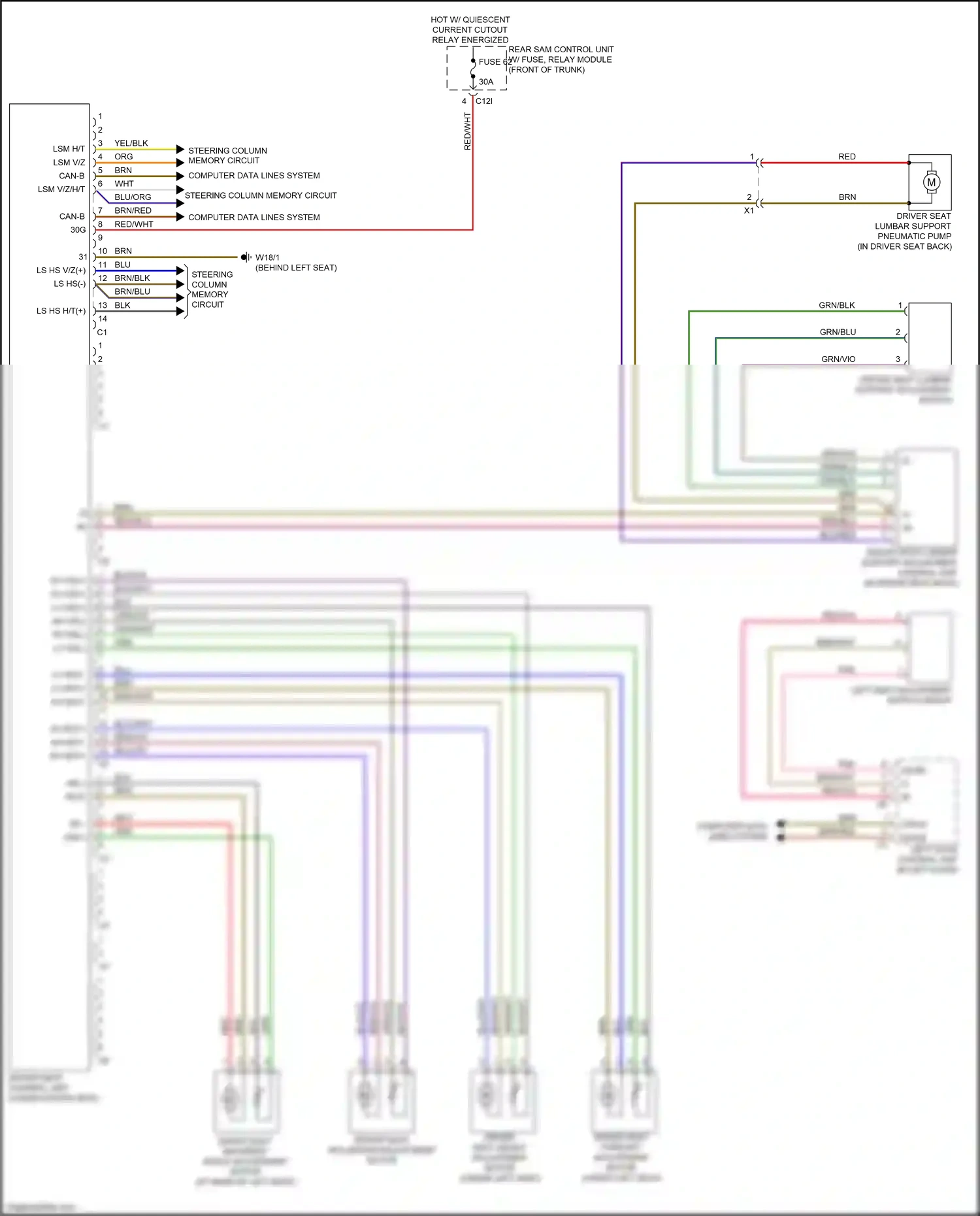Wiring diagram computer data lines system for Mercedes-Benz SLK-class AMG R172 (2011-2016) (21 of 70)