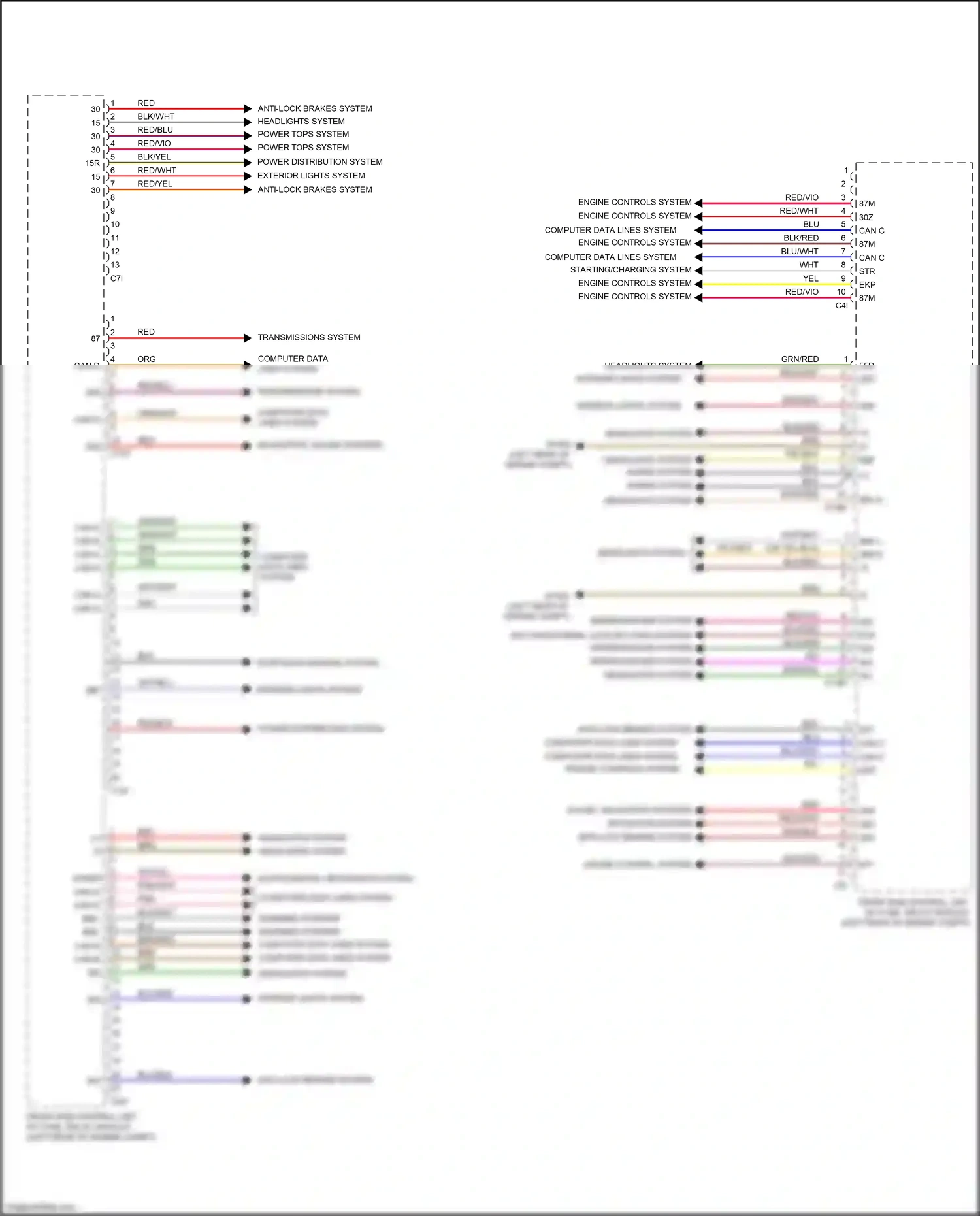 Wiring diagram computer data lines system for Mercedes-Benz SLK-class AMG R172 (2011-2016) (23 of 70)