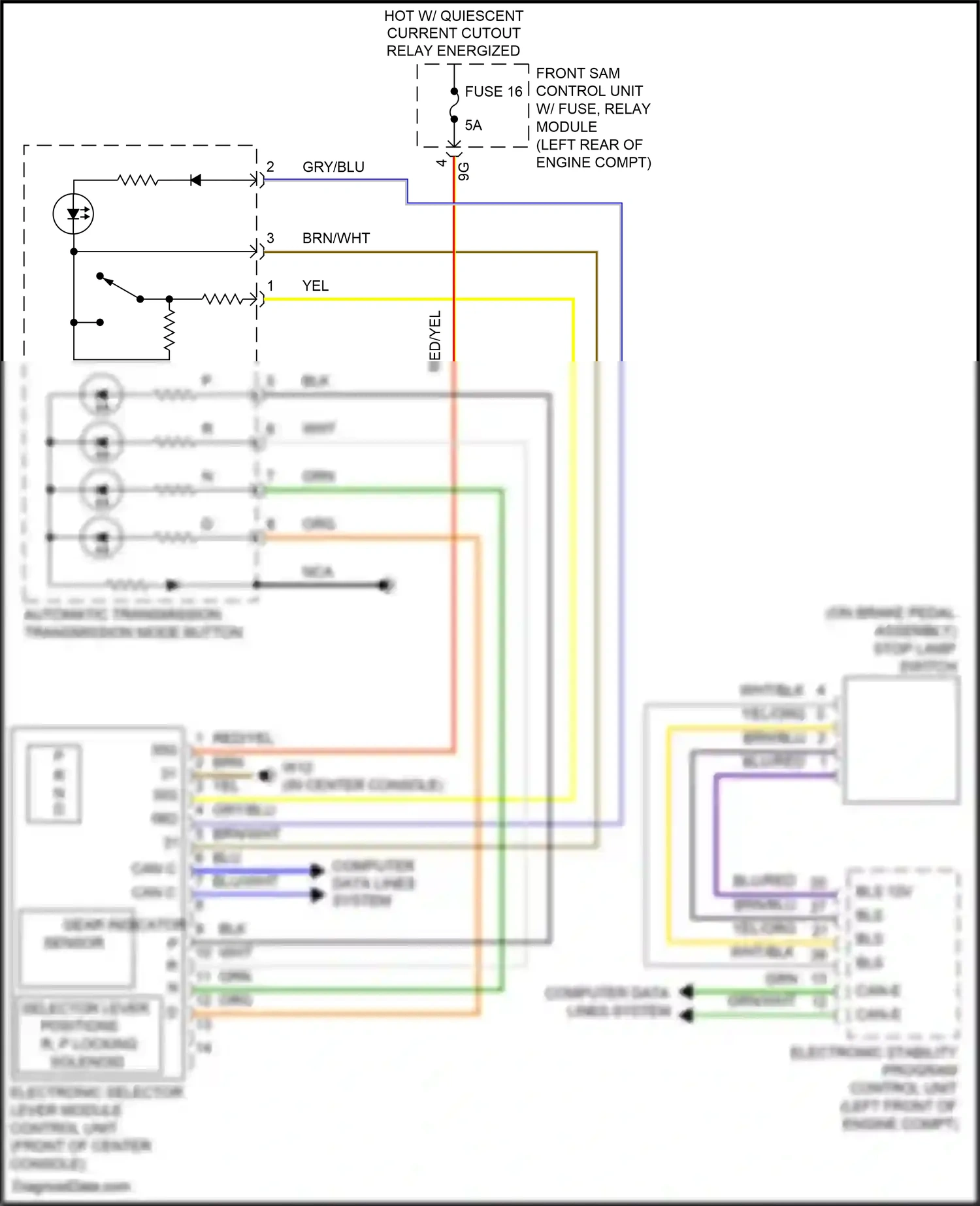 Wiring diagram computer data lines system for Mercedes-Benz SLK-class AMG R172 (2011-2016) (59 of 70)