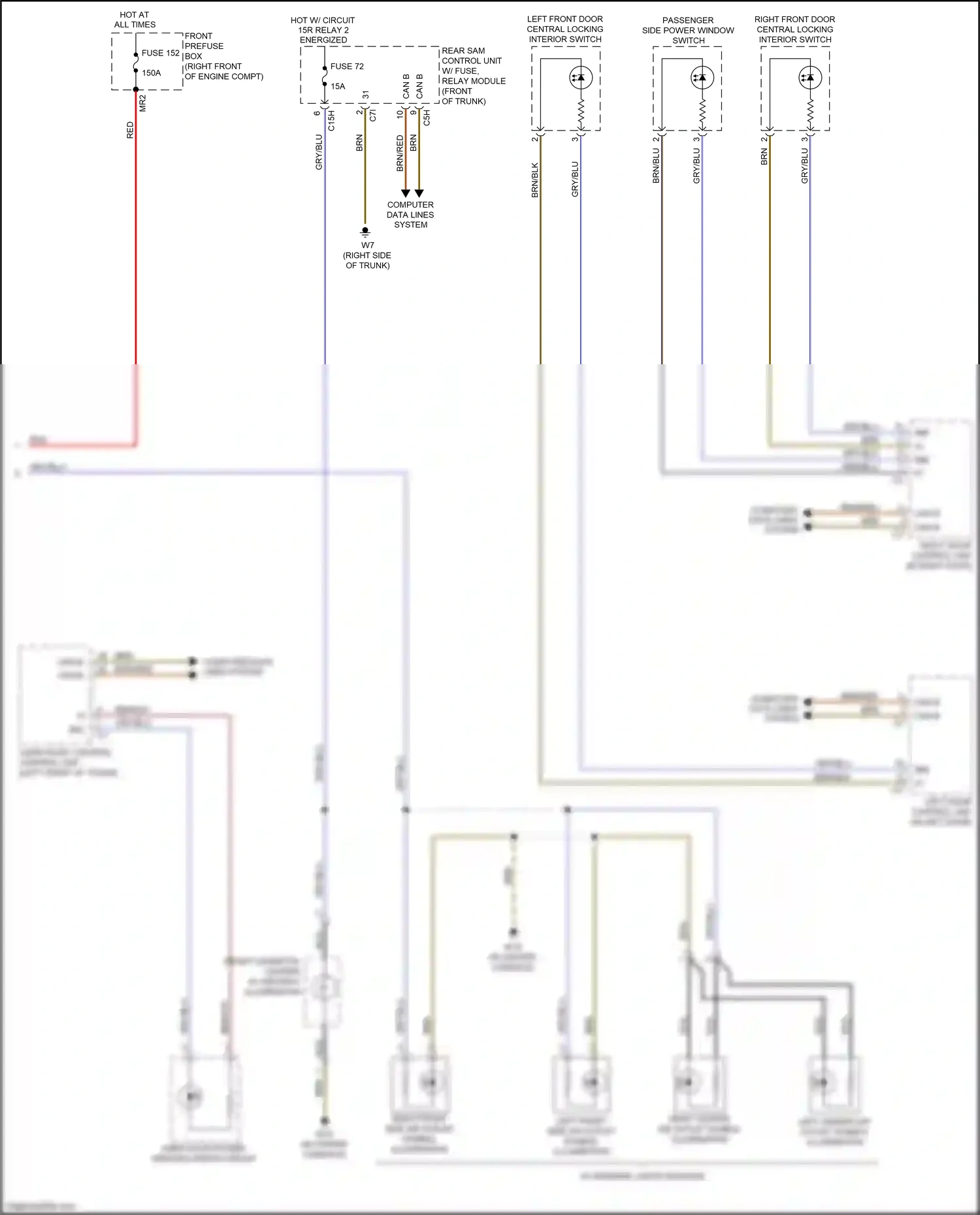 Wiring diagram computer data lines system for Mercedes-Benz SLK-class AMG R172 (2011-2016) (6 of 70)