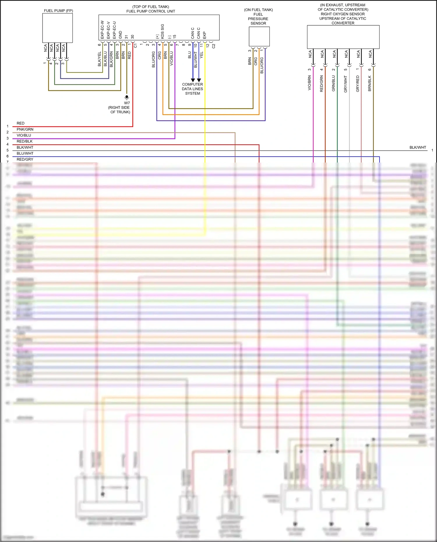 Wiring diagram computer data lines system for Mercedes-Benz SLK-class AMG R172 (2011-2016) (69 of 70)