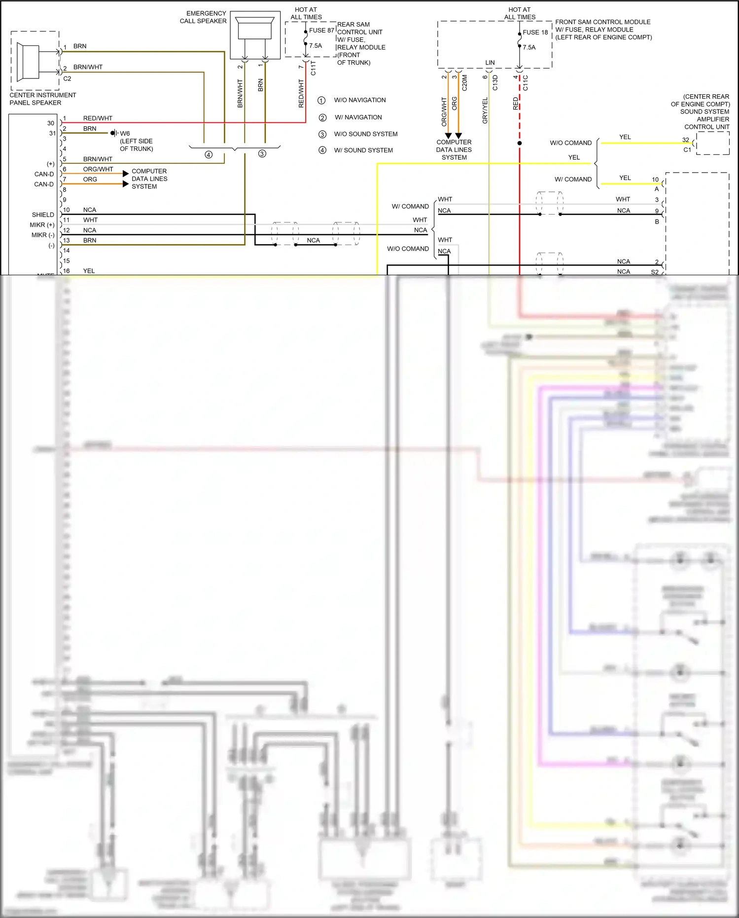 Wiring diagram computer data lines system for Mercedes-Benz SLK-class AMG R172 (2011-2016) (34 of 70)
