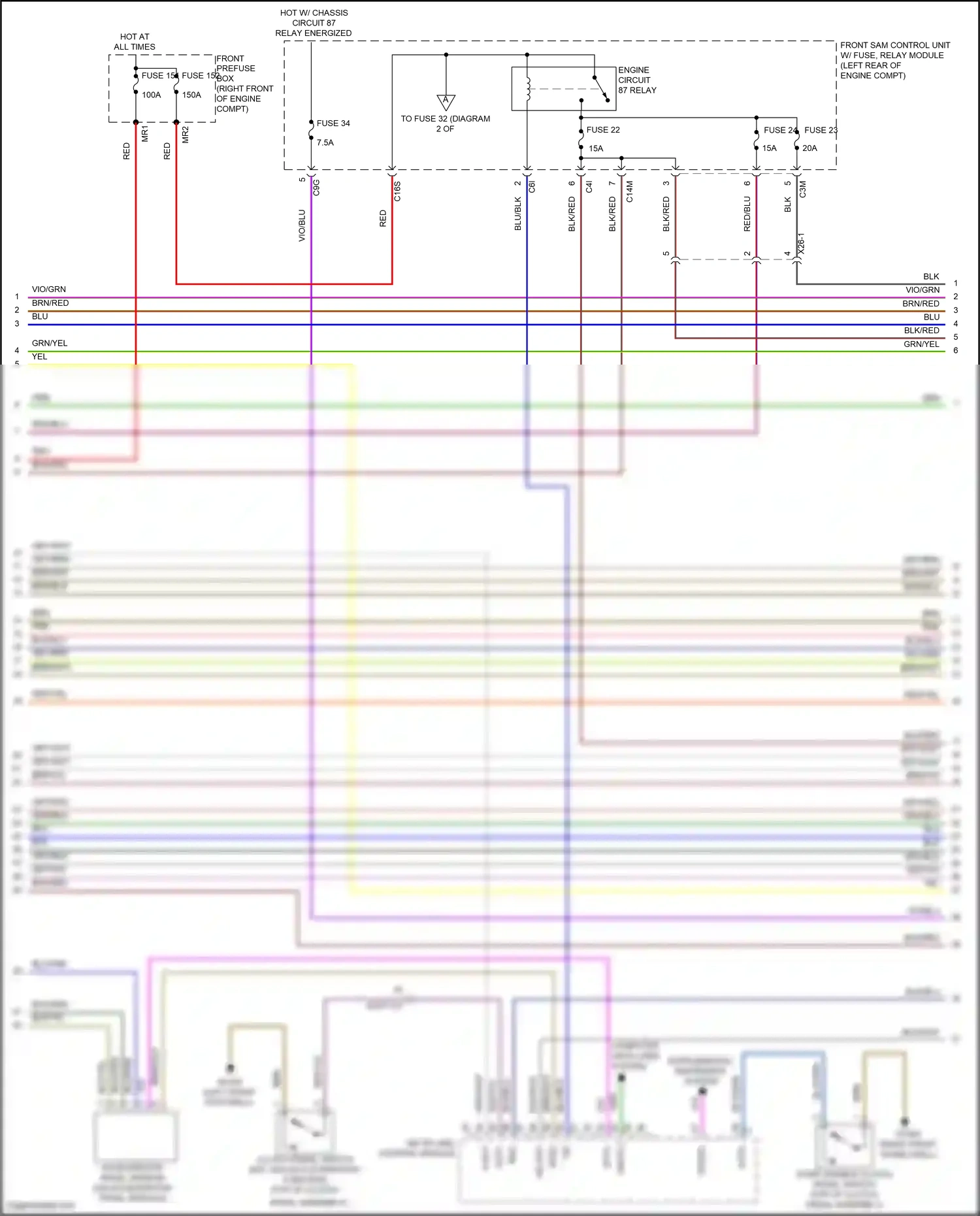 Wiring diagram computer data lines system for Mercedes-Benz SLK-class AMG R172 (2011-2016) (64 of 70)