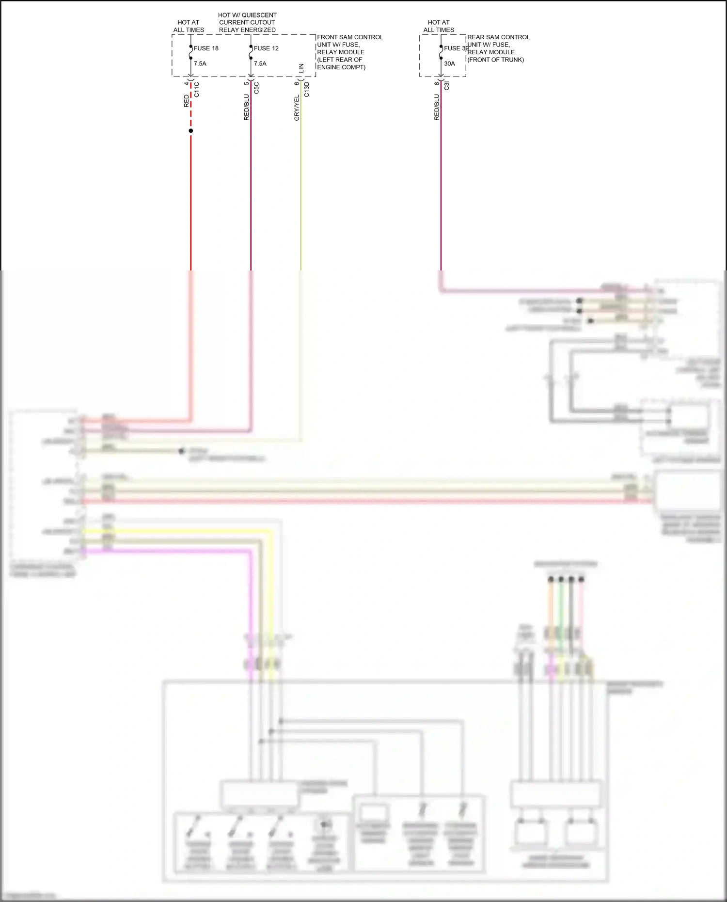 Wiring diagram computer data lines system for Mercedes-Benz SLK-class AMG R172 (2011-2016) (39 of 70)