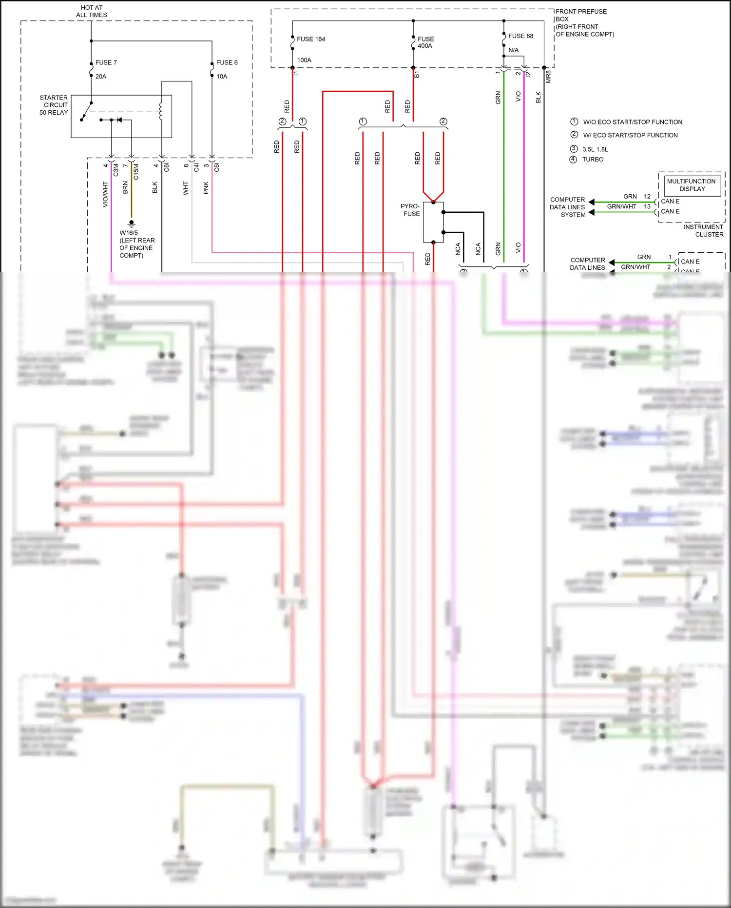 Wiring diagram computer data lines system for Mercedes-Benz SLK-class AMG R172 (2011-2016) (8 of 70)