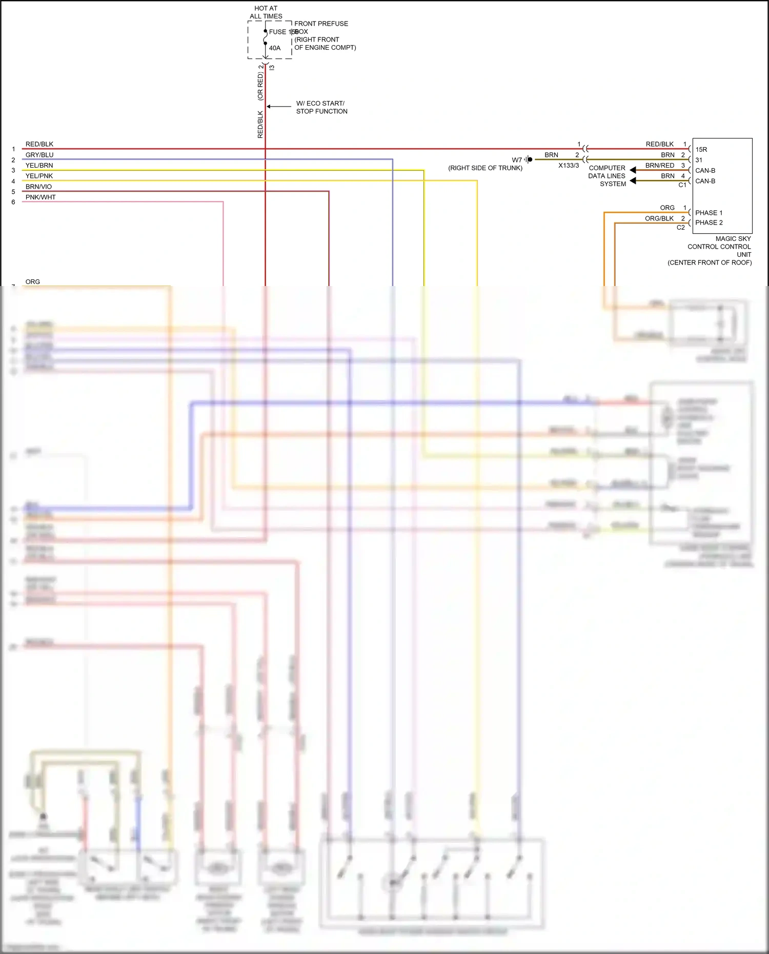 Wiring diagram computer data lines system for Mercedes-Benz SLK-class AMG R172 (2011-2016) (28 of 70)