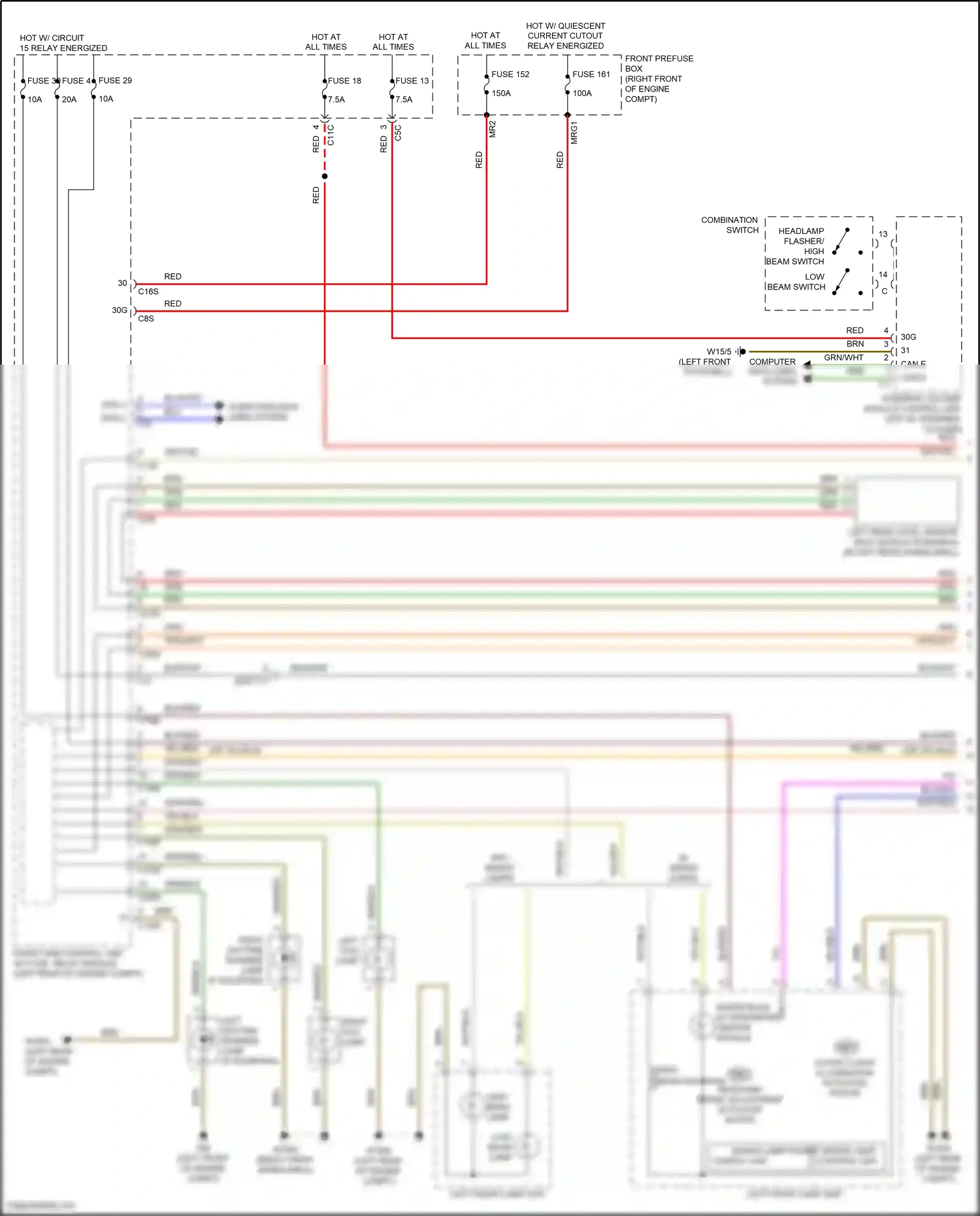 Wiring diagram computer data lines system for Mercedes-Benz SLK-class AMG R172 (2011-2016) (35 of 70)