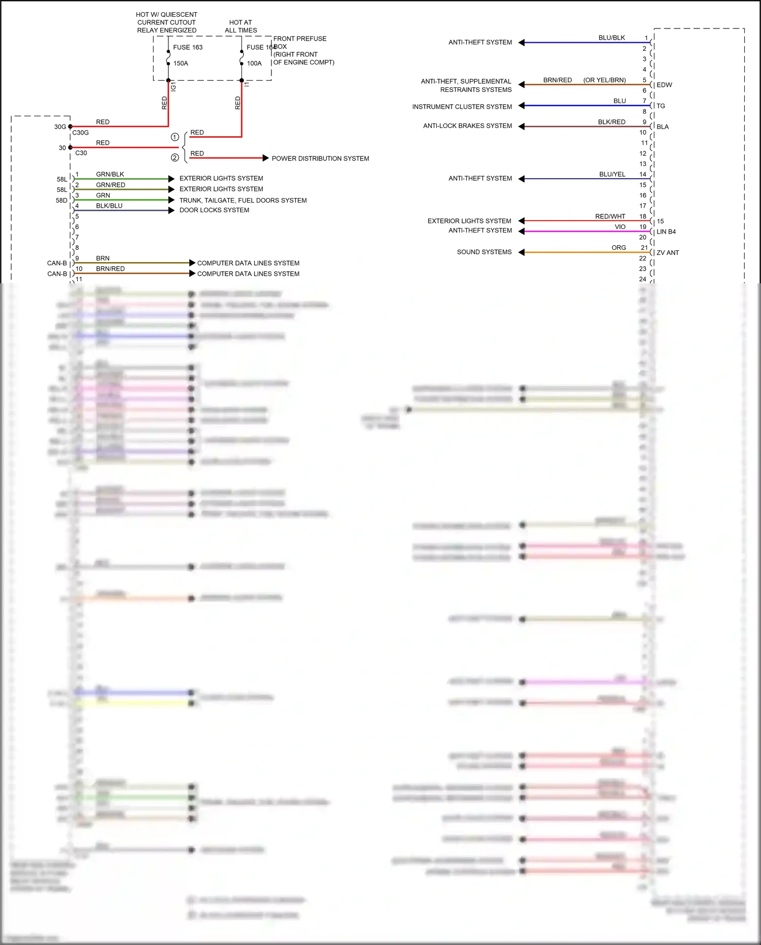 Wiring diagram engine controls system for Mercedes-Benz SLK-class AMG R172 (2011-2016) (3 of 3)