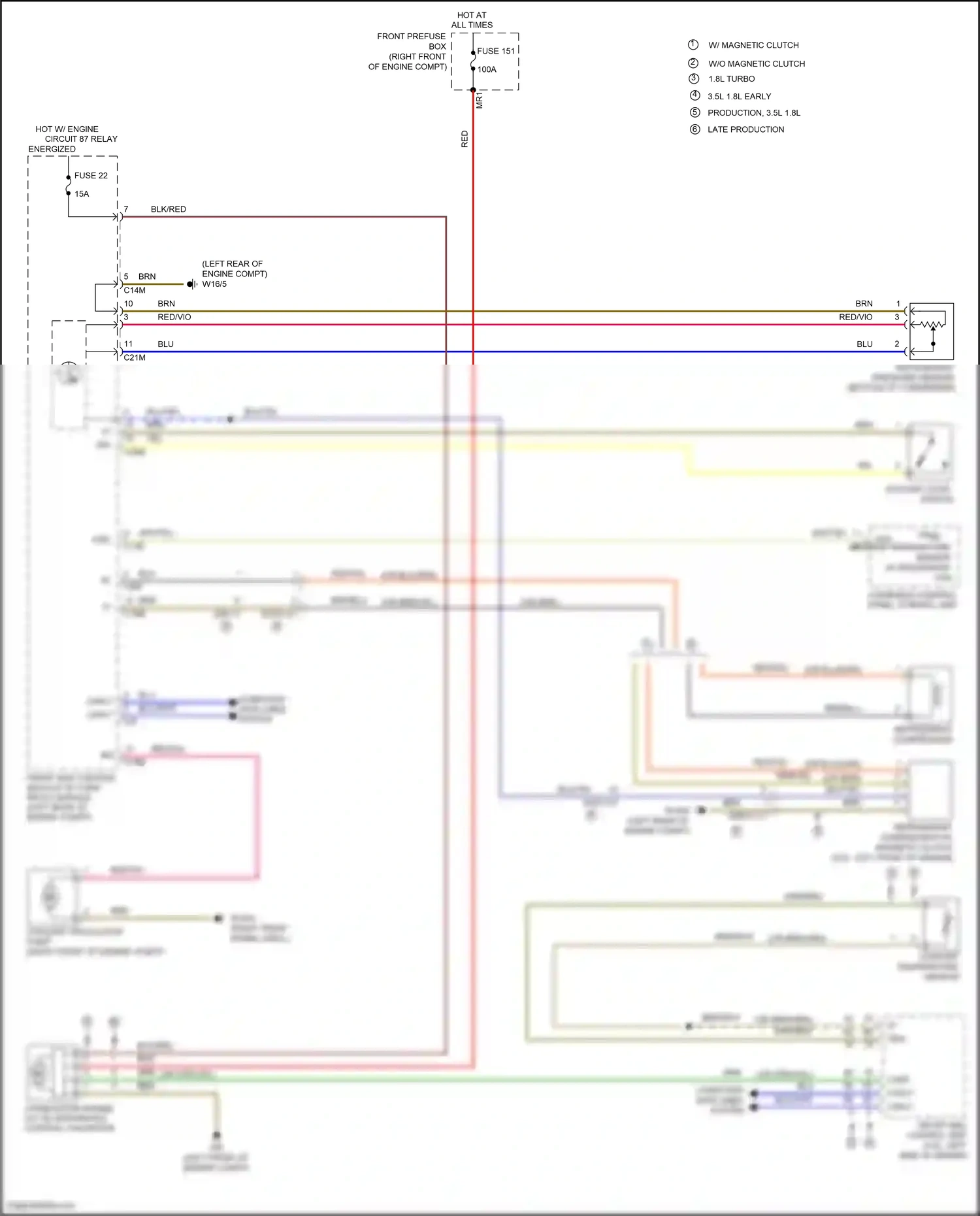 Wiring diagram front sam control module w/ fuse/ relay module for Mercedes-Benz SLK-class AMG R172 (2011-2016) (4 of 8)