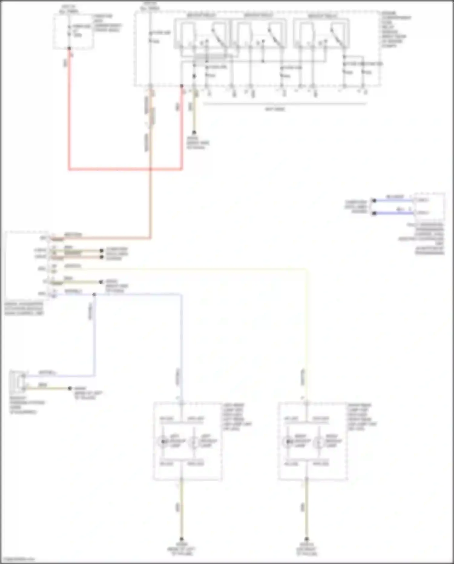 Vito Mercedes-Benz W447 facelift (2018-2024): Backup lamps circuit