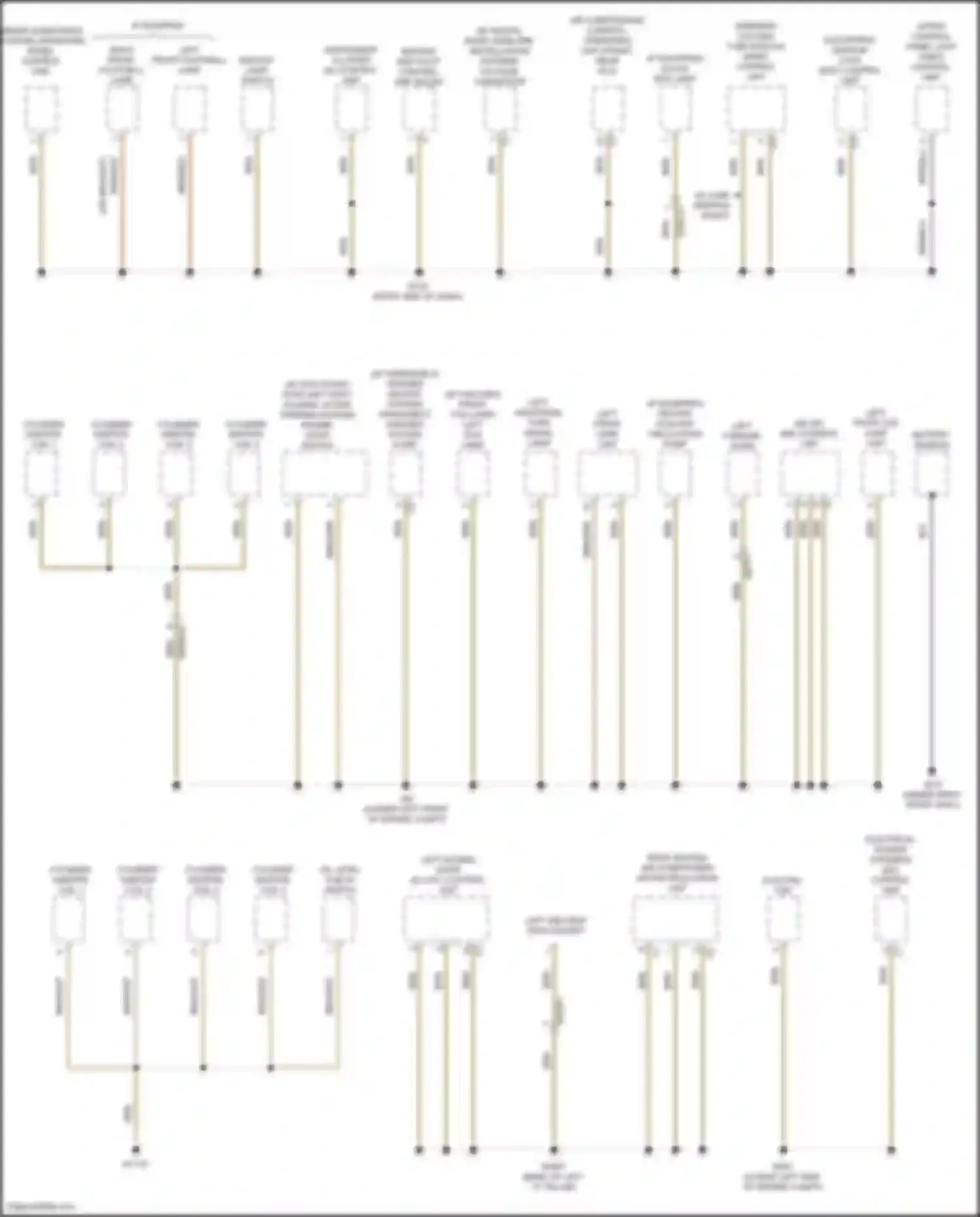 Vito Mercedes-Benz W447 facelift (2018-2024): Ground distribution circuit (4 of 4)