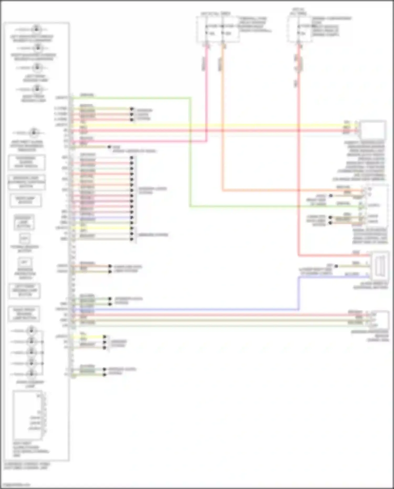 Vito Mercedes-Benz W447 facelift (2018-2024): Overhead console circuit