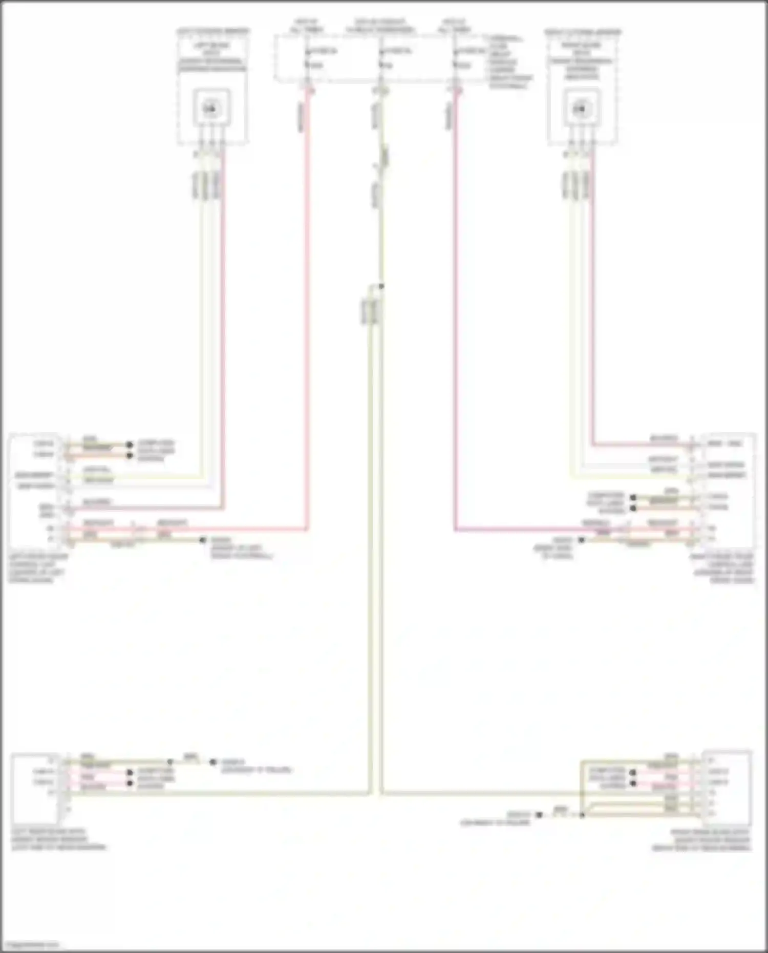 Vito Mercedes-Benz W447 facelift (2018-2024): Blind spot information system circuit